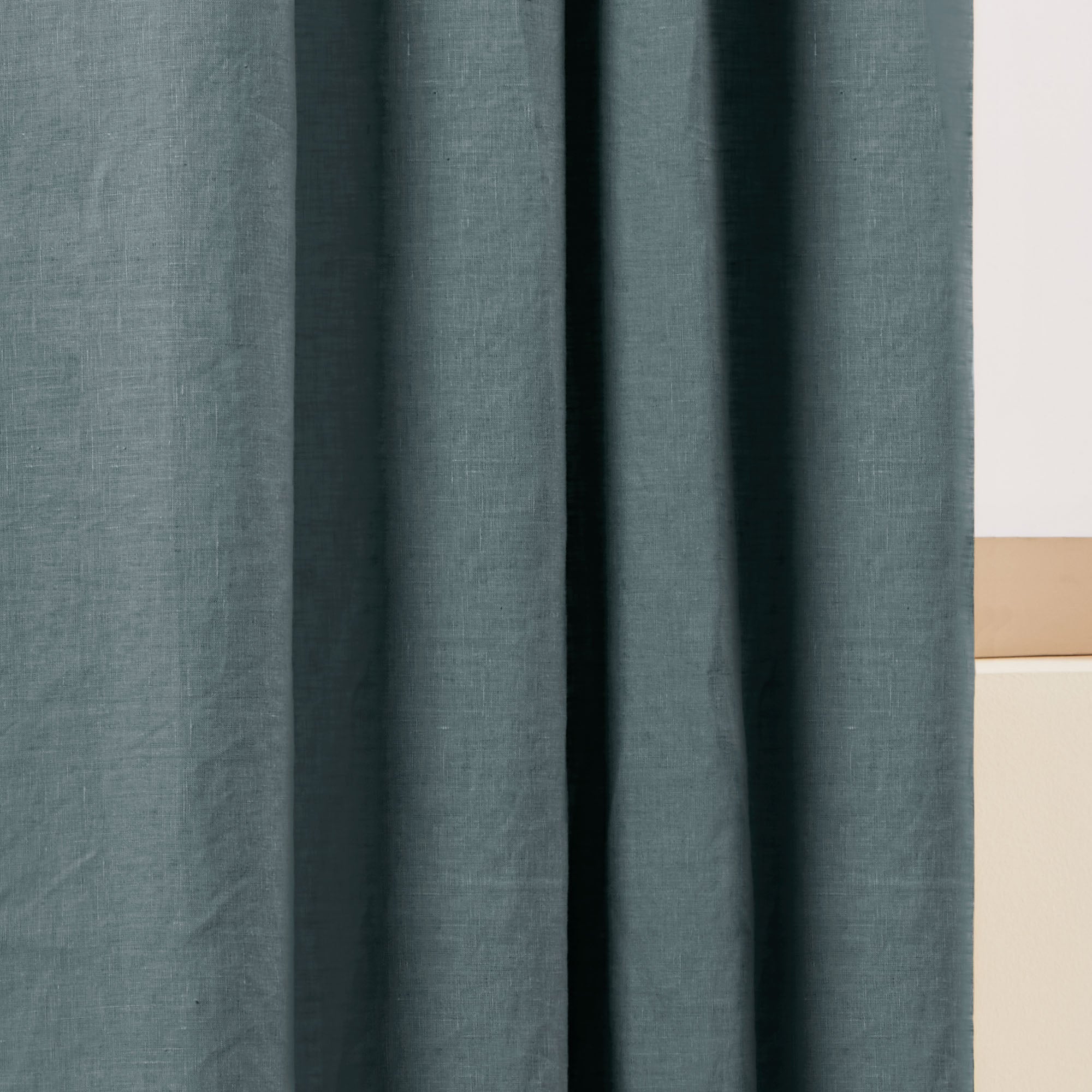 CARLINA verduisterend gevoerd plooigordijn in groengrijs