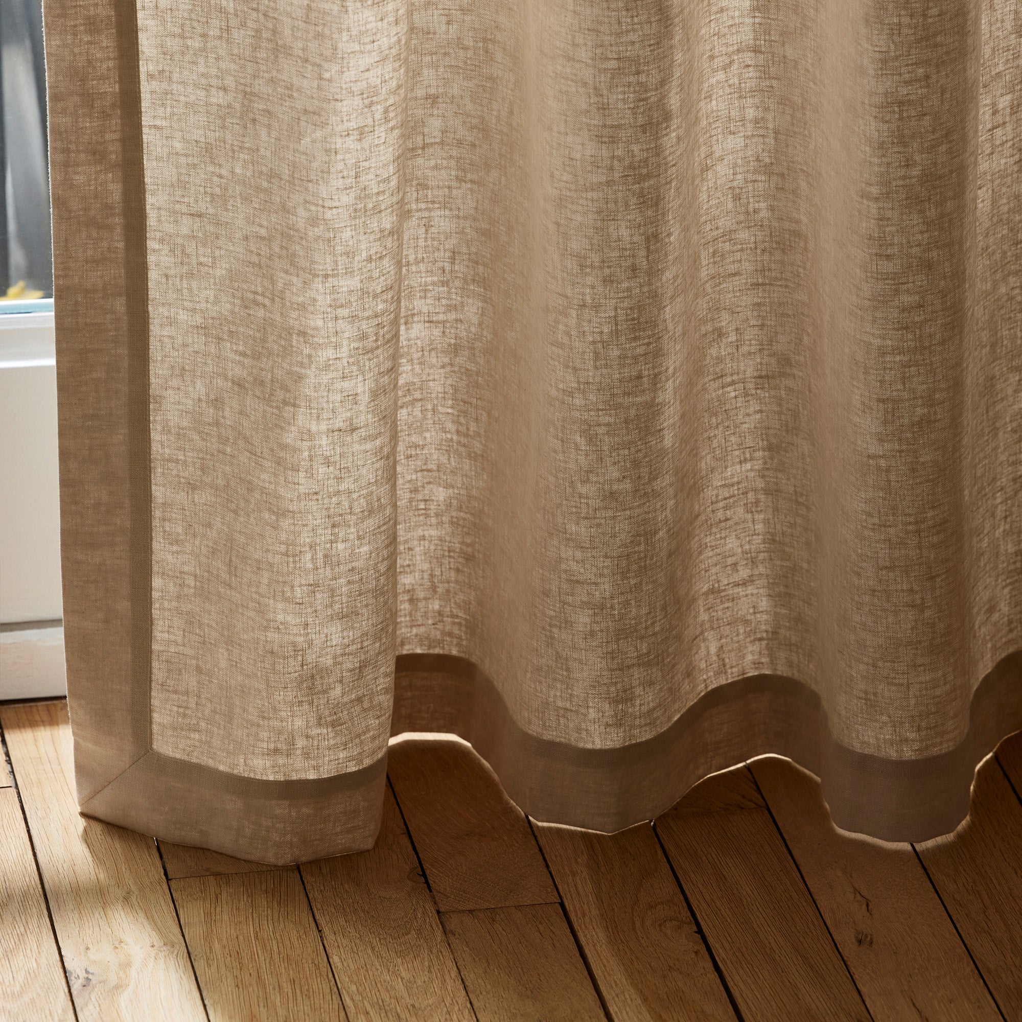 Rideau panneau LEOLINO beige minéral