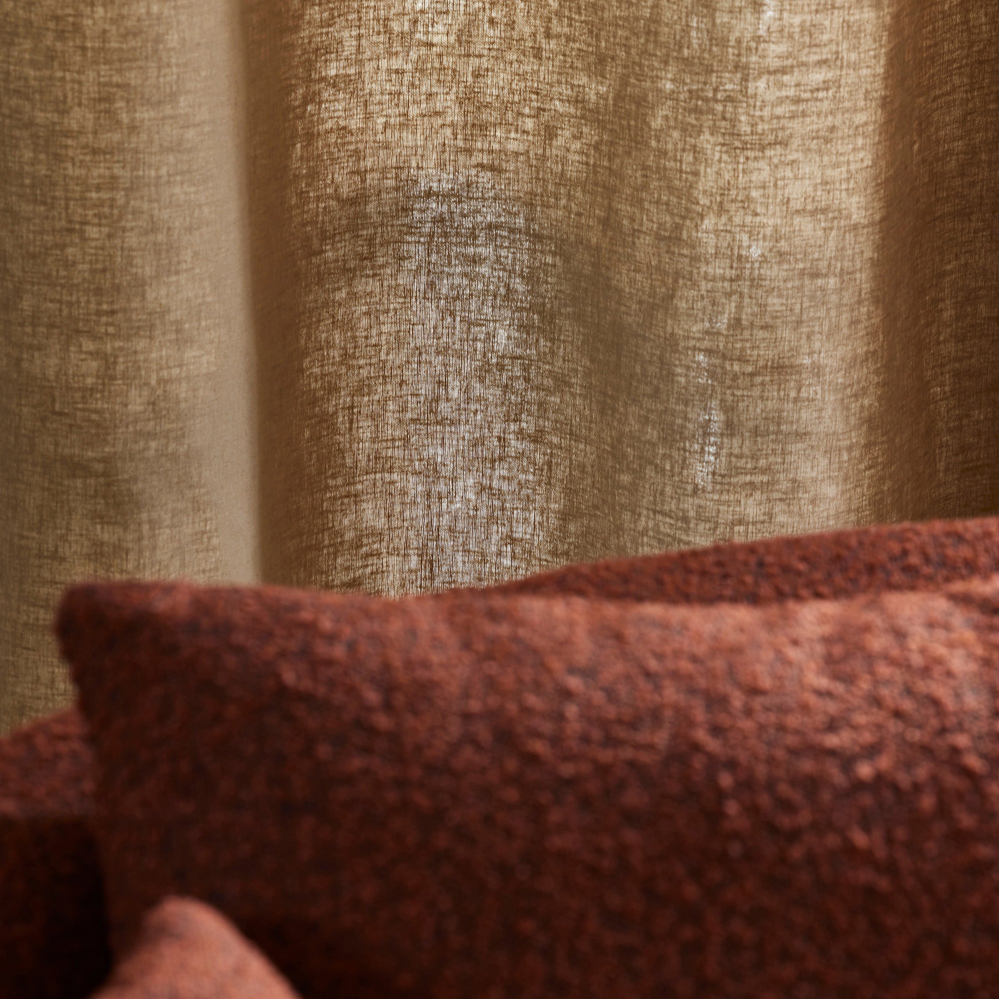 Rideau panneau LEOLINO sable chaud