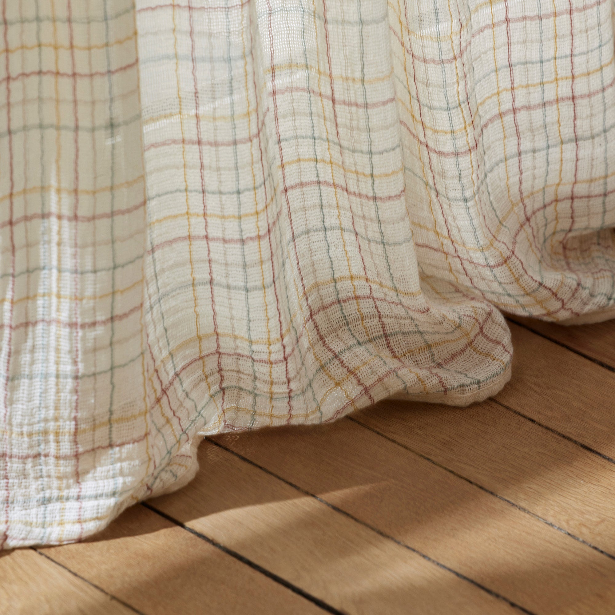 Rideau panneau LORINDA naturel à coloris multiples