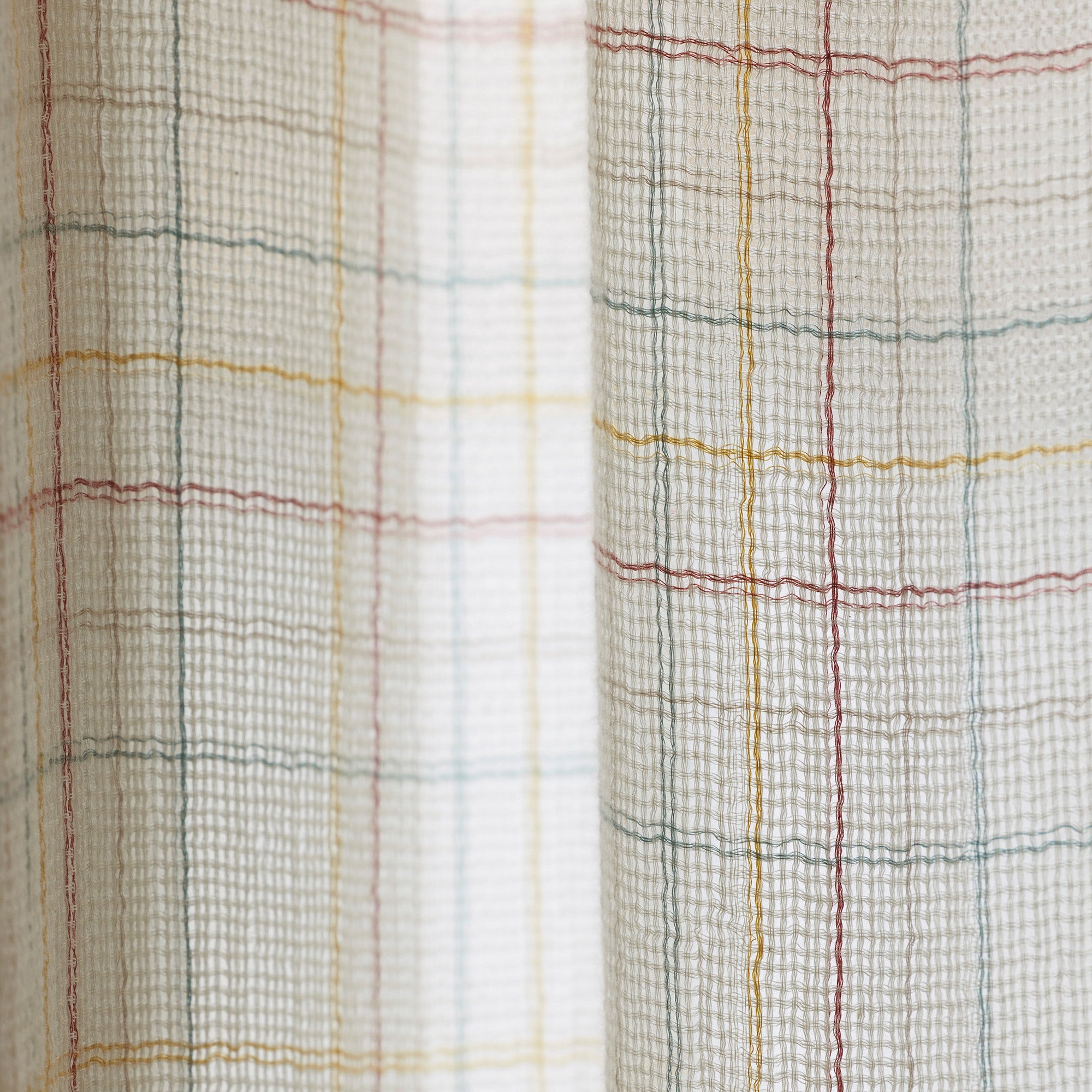 Rideau panneau LORINDA naturel à coloris multiples