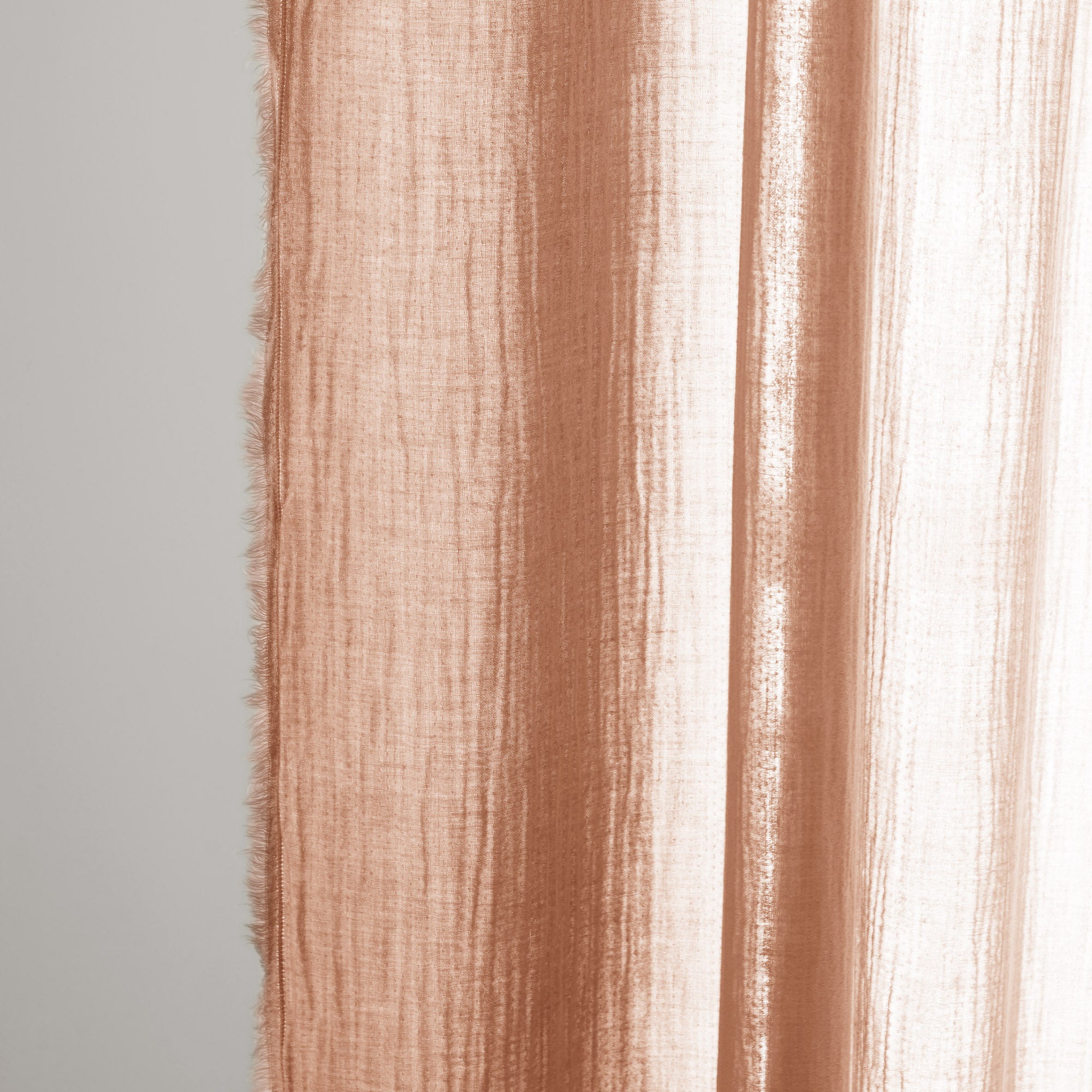 LOU panel curtain peach pink