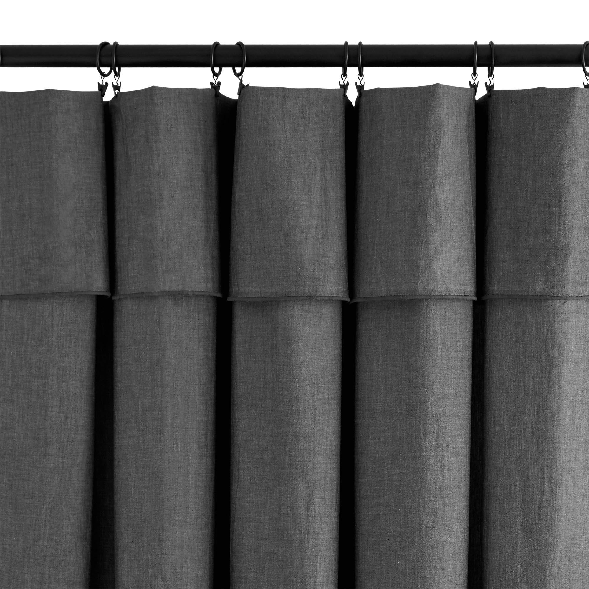 Rideau panneau MILA Gris anthracite