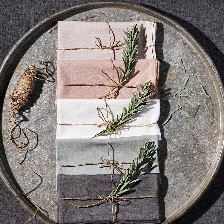 Serviette de table MILA Blanc