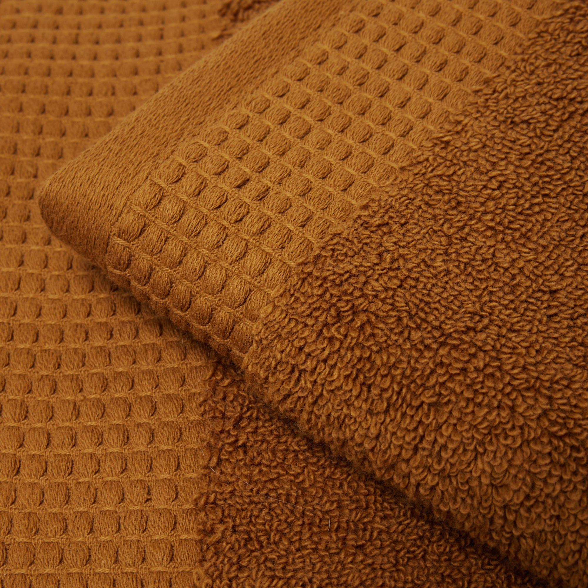 Serviette de toilette AKEMI caramel