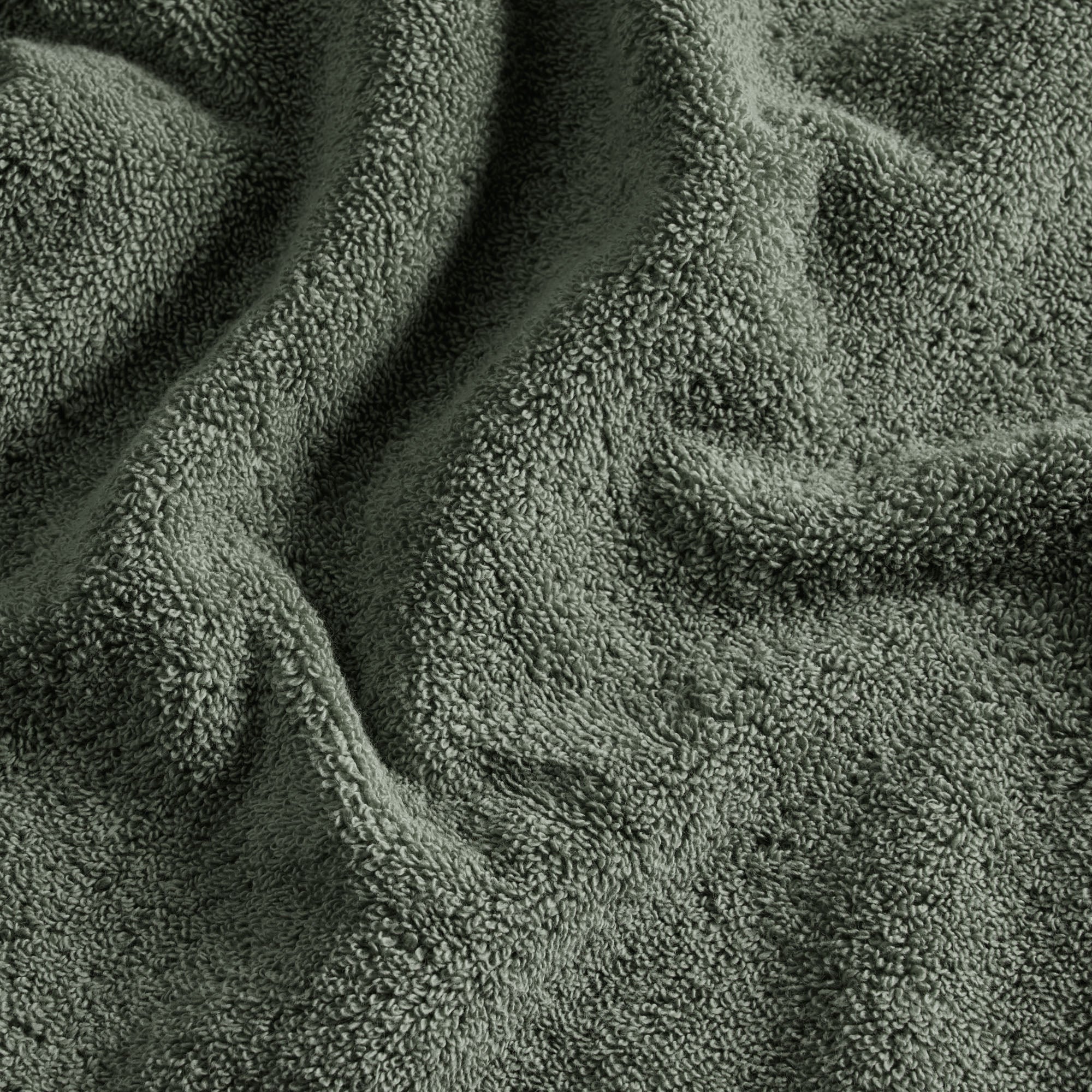 Serviette de toilette NERYDA vert sequoia et beige