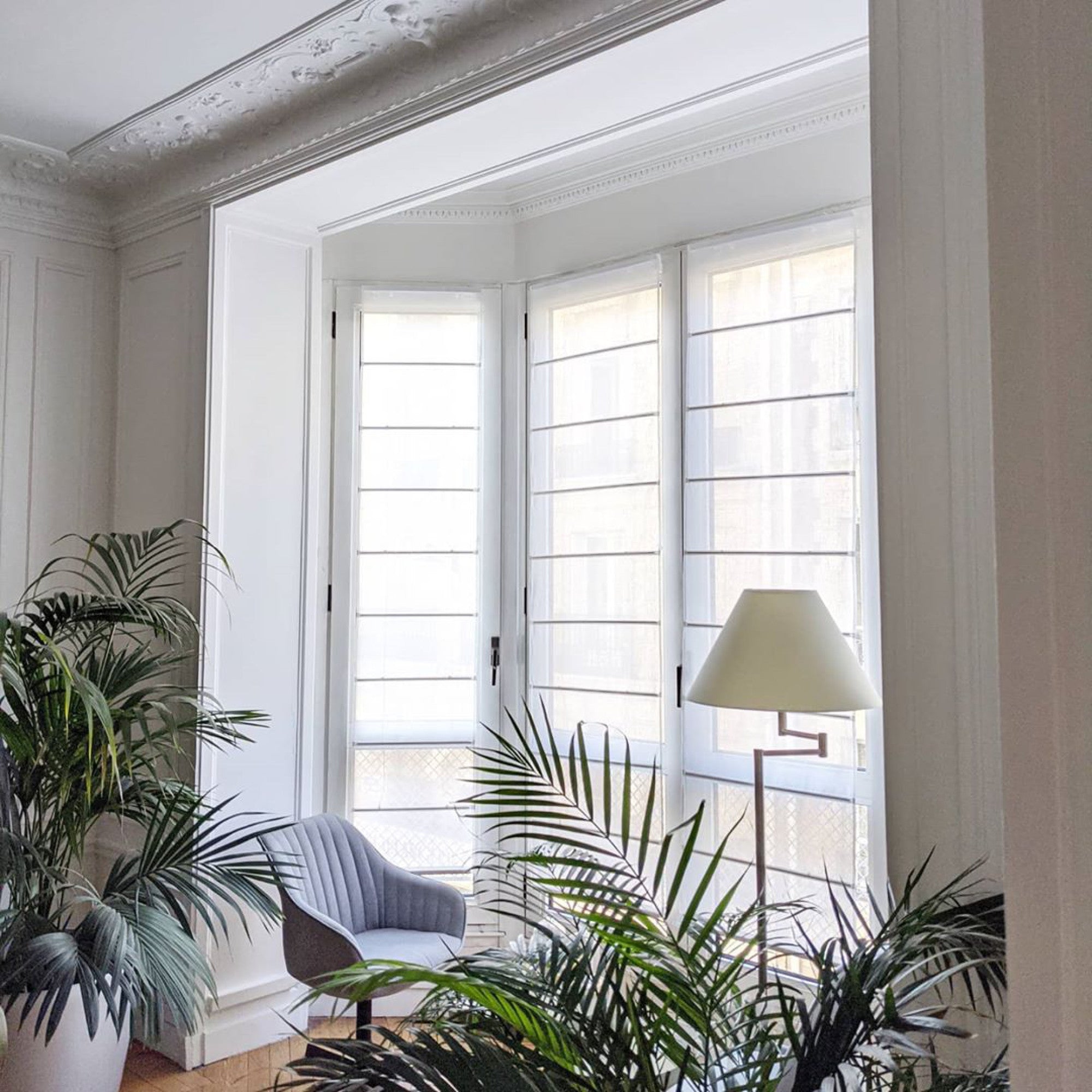 Store bateau CARLINA blanc pur