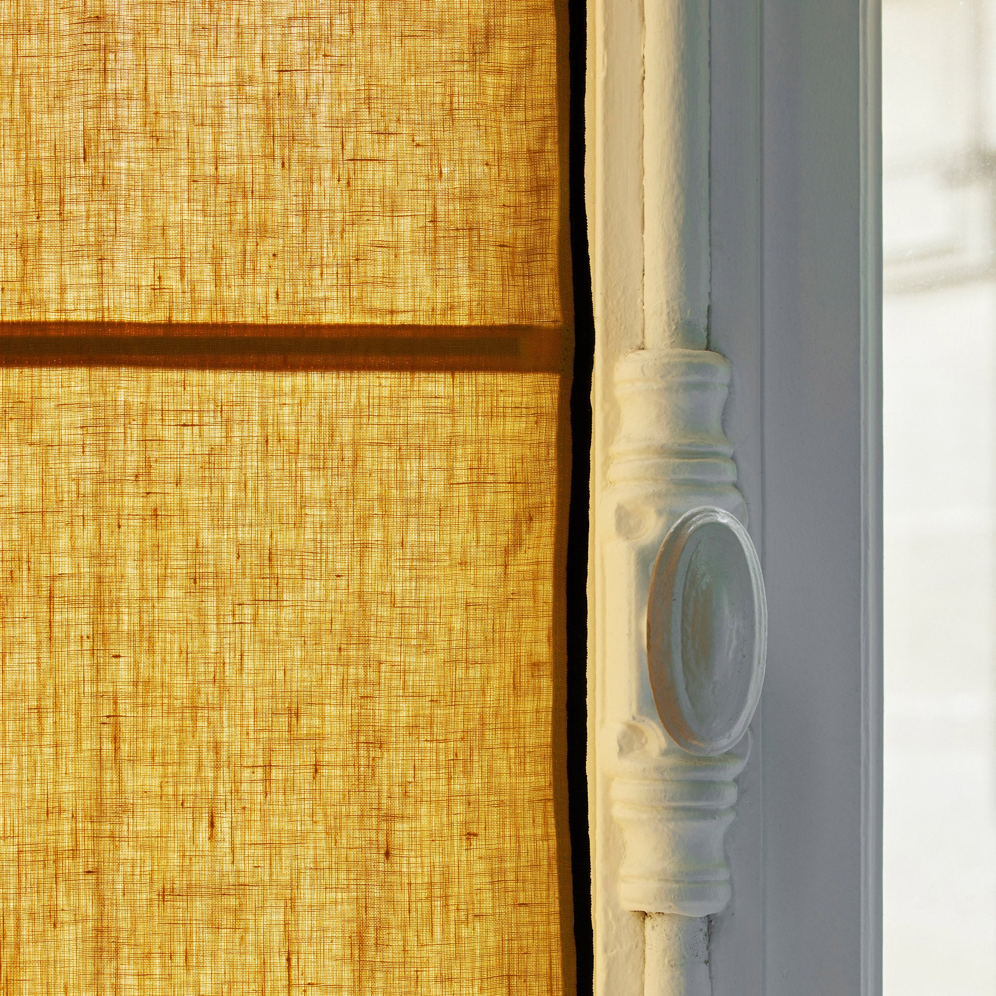 Store bateau CARLINA ocre et bourdon noir