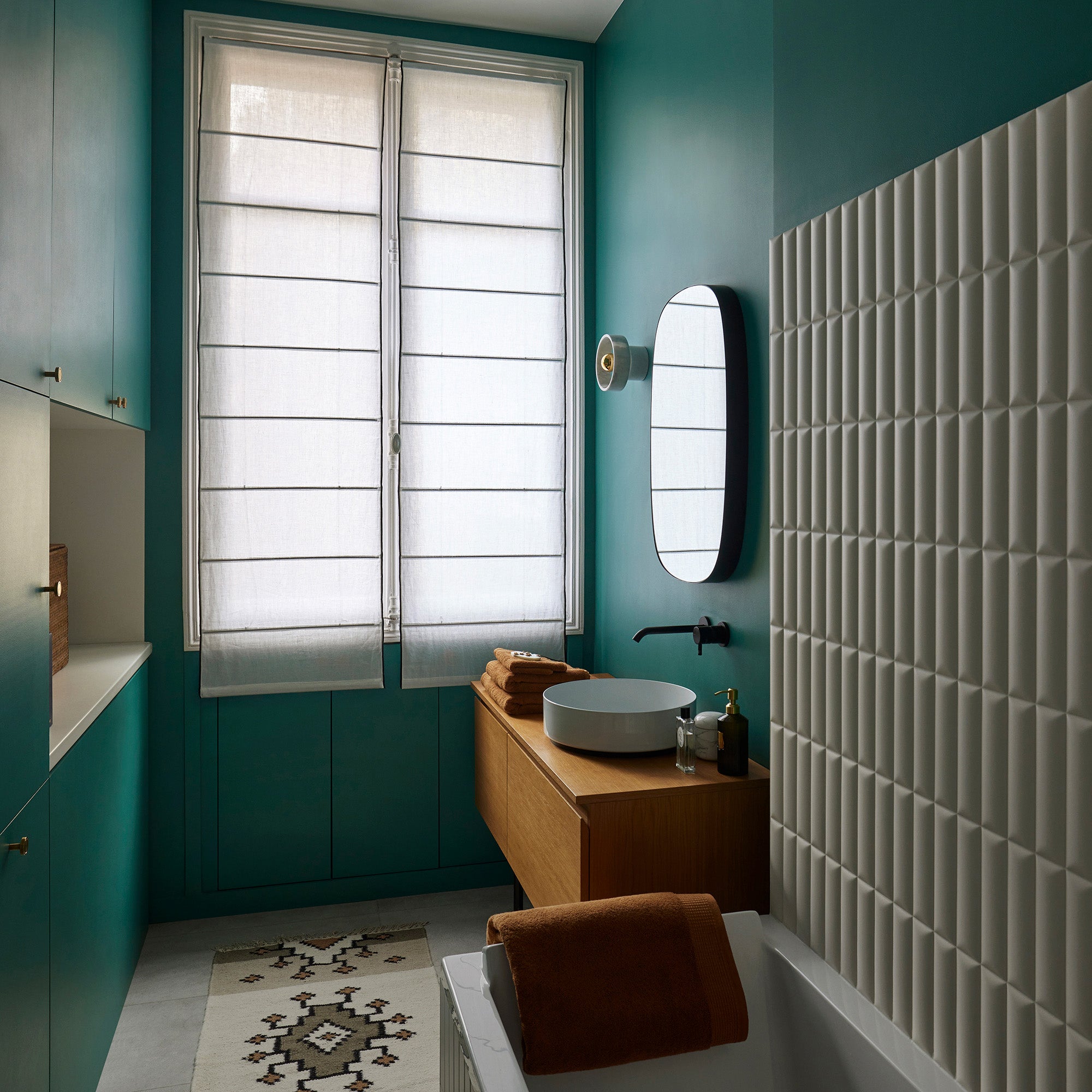 Store bateau CARLINA blanc pur et bourdon noir