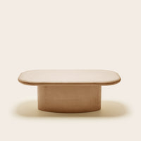 Table basse CALIX beige poudré