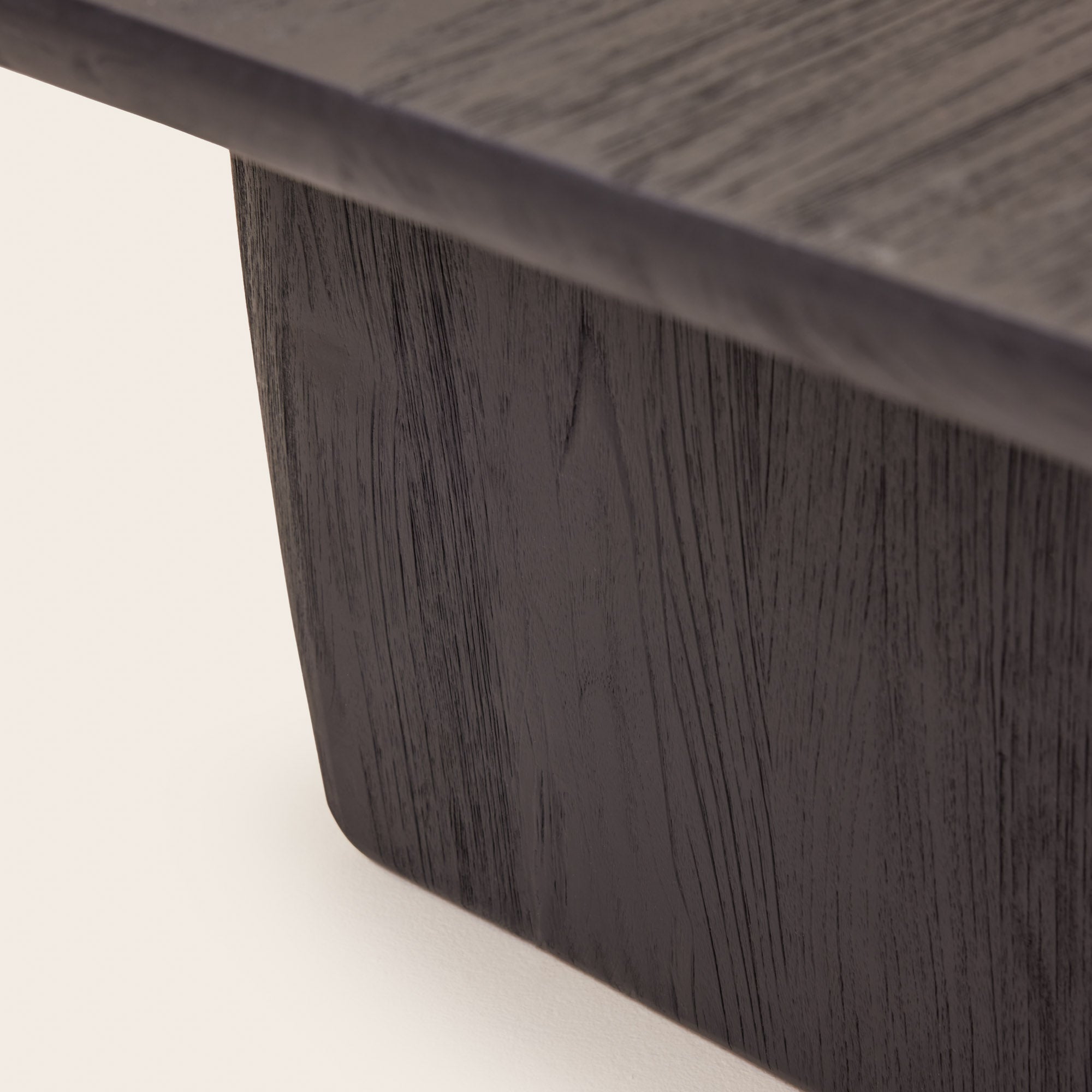 Table basse LORRI teck recyclé noir