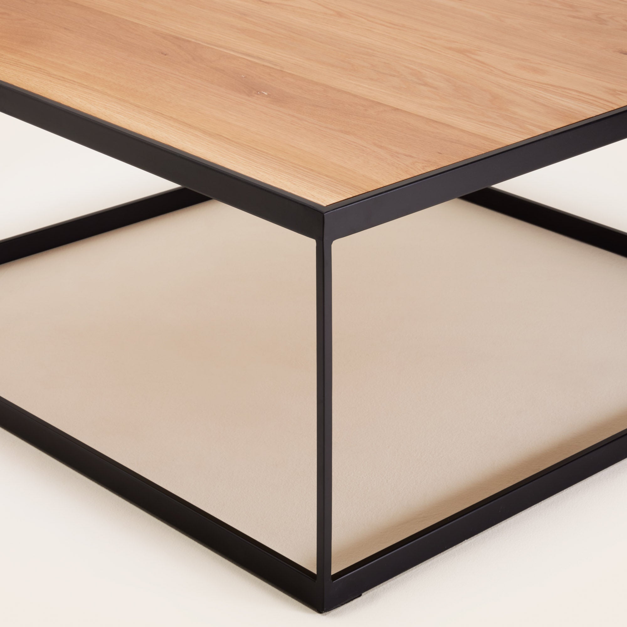Table basse LUCY bois et noir mat | mobile_slider