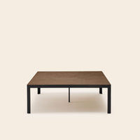 Table basse ORELIA terre brune et métal noir