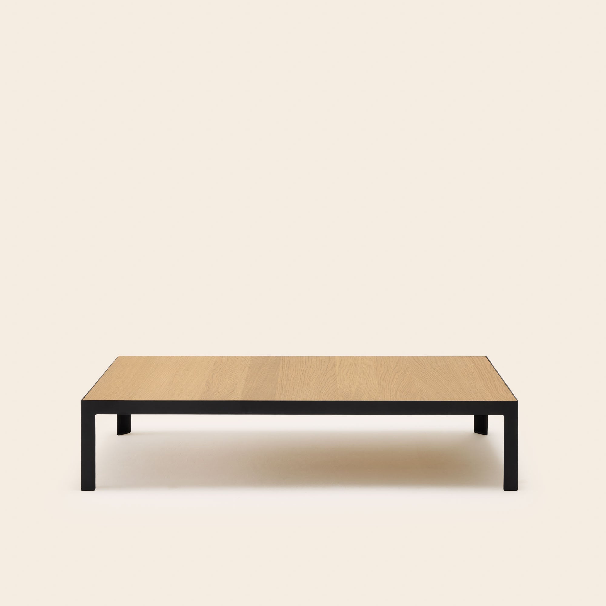 Table basse ORELIA 25cm bois et métal noir