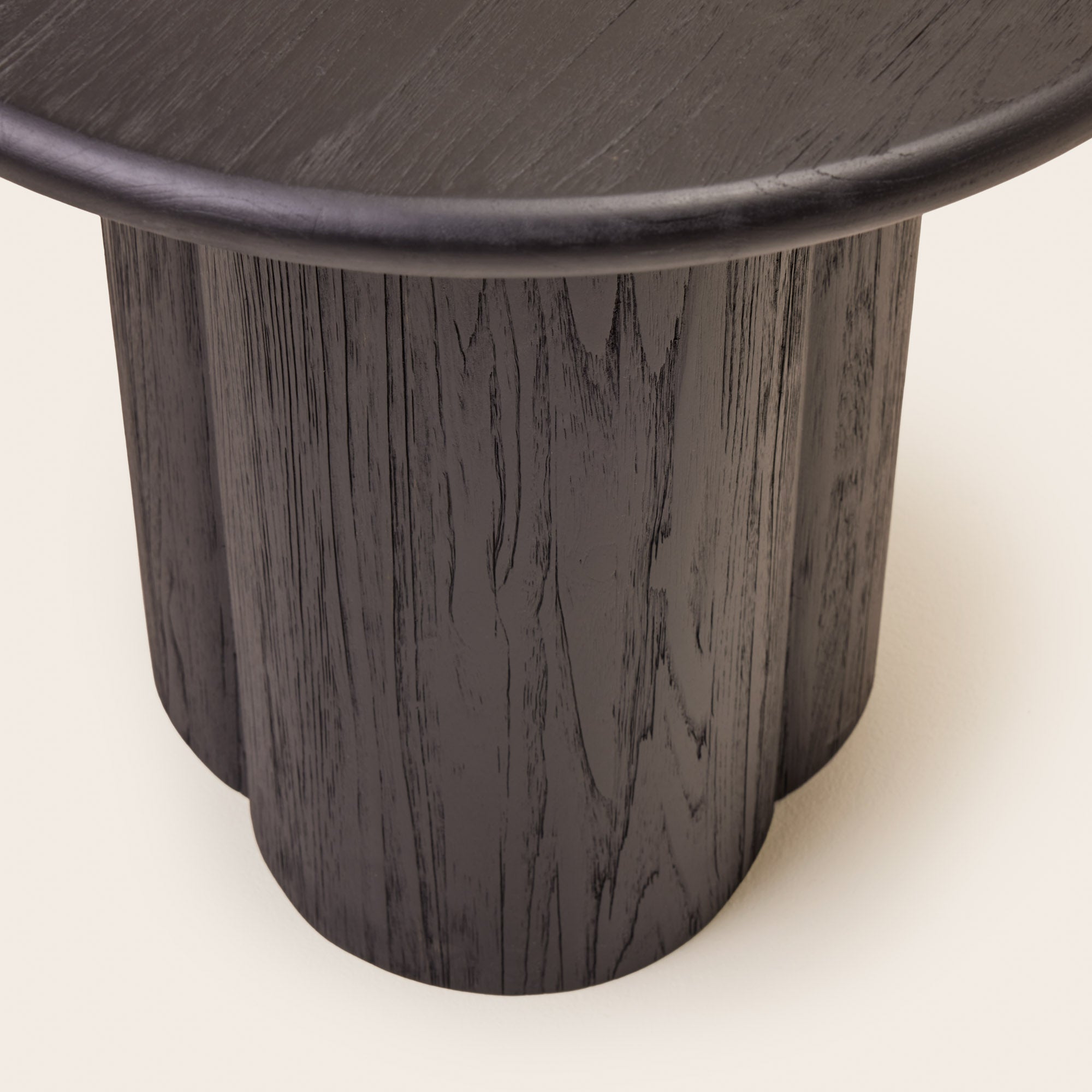Table d'appoint MYRIA teck recyclé noir