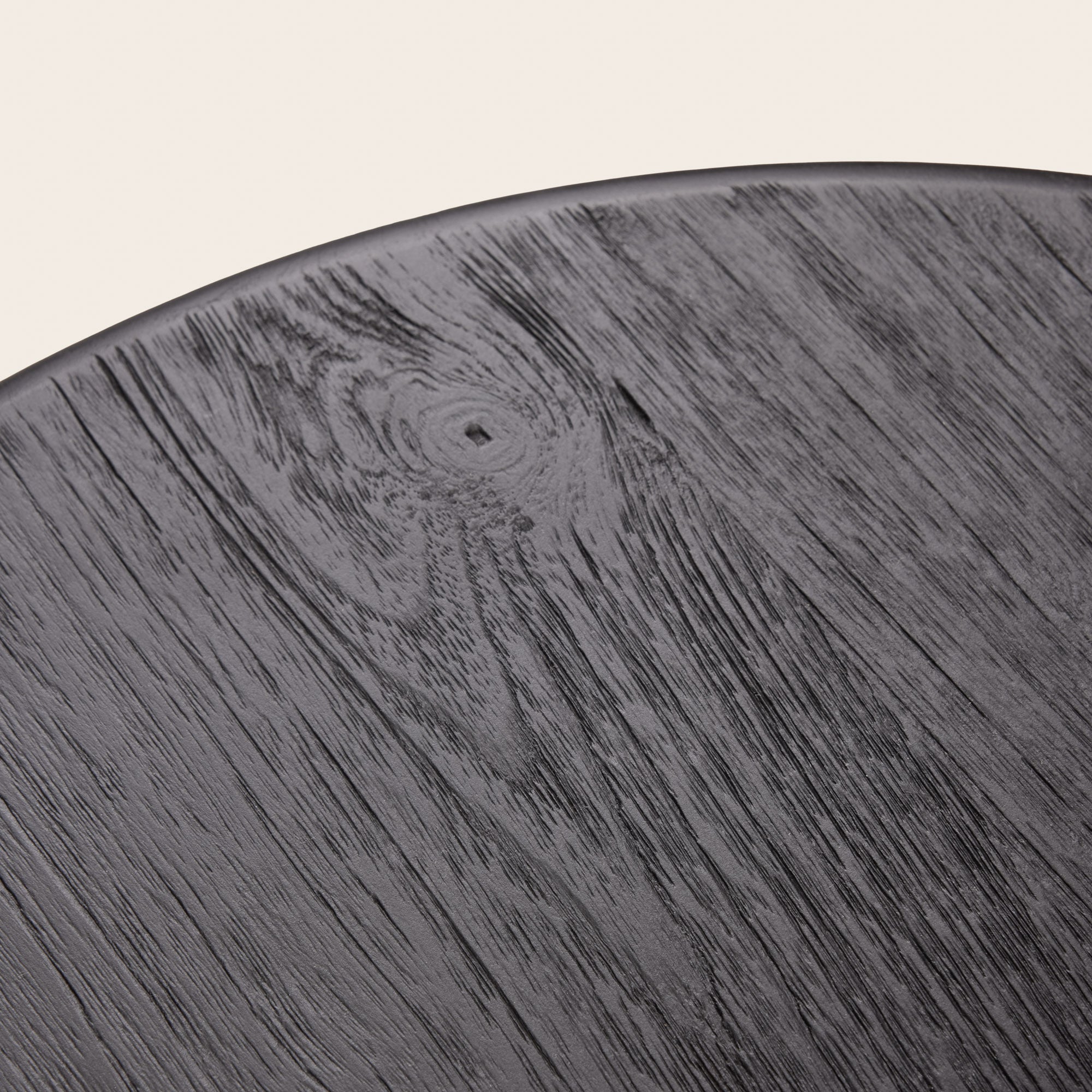 Table d'appoint MYRIA teck recyclé noir