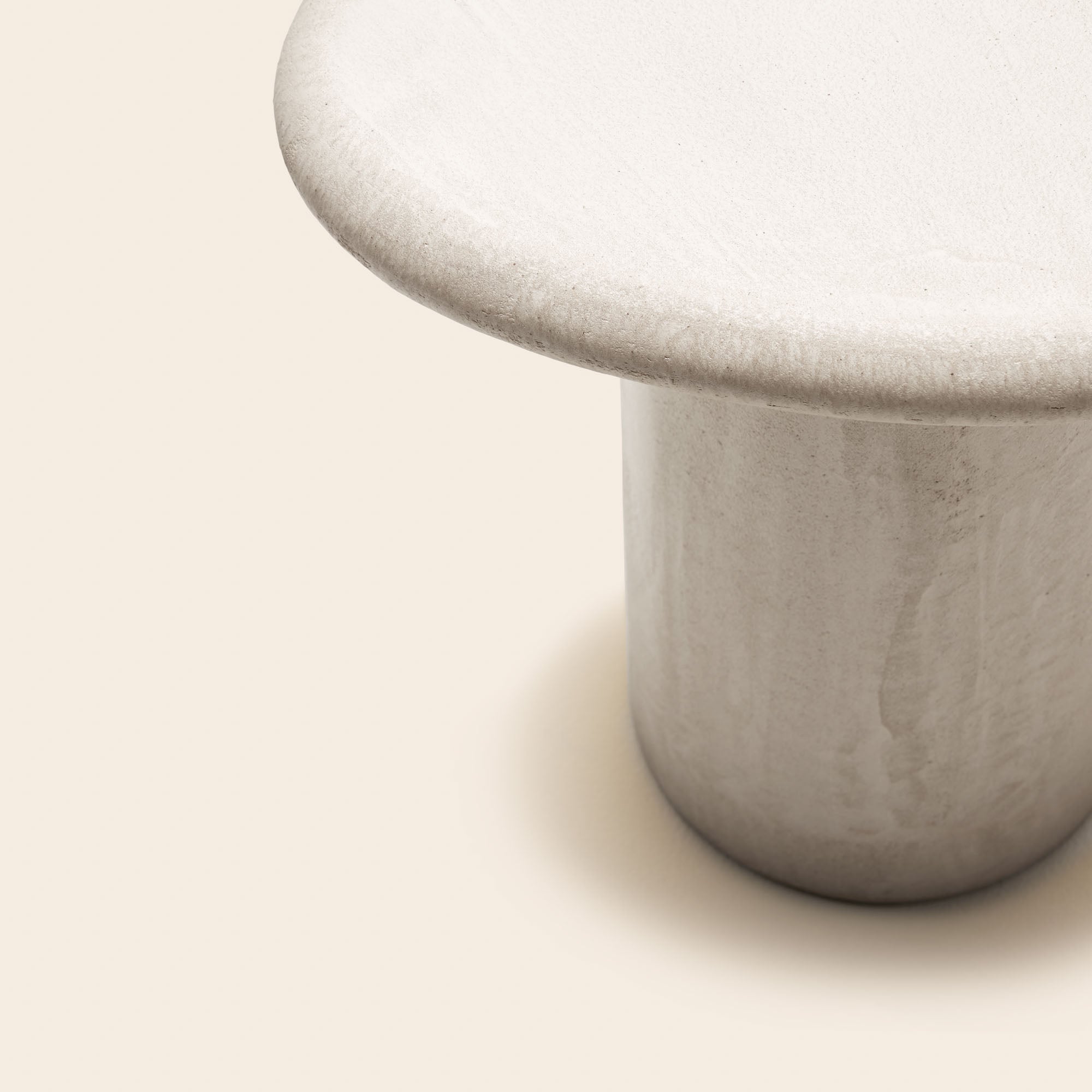 Table d'appoint MYRKO blanc minéral