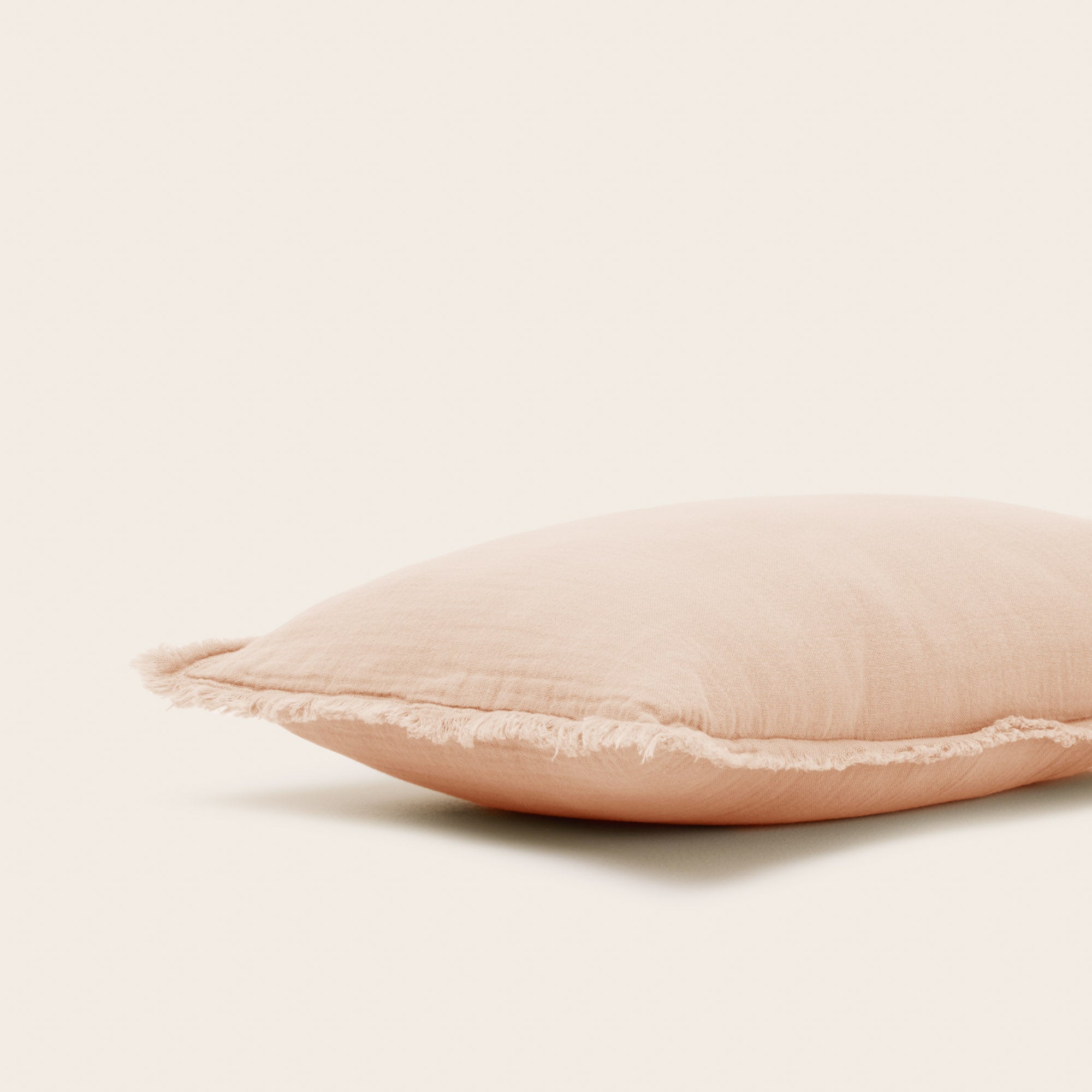 Taie d'oreiller LOU pêche rosé