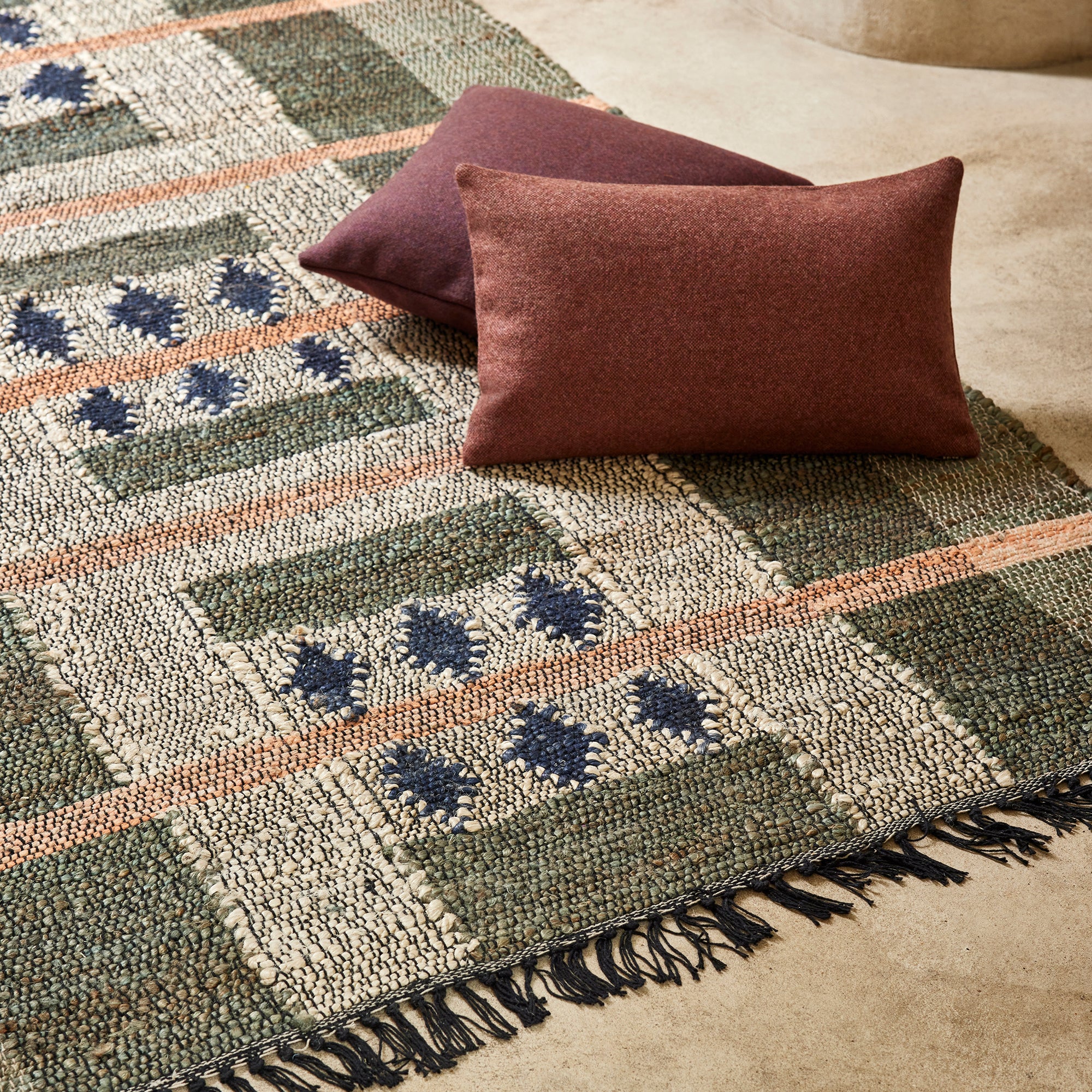 Tapis de sol ANDONI vert et bleu