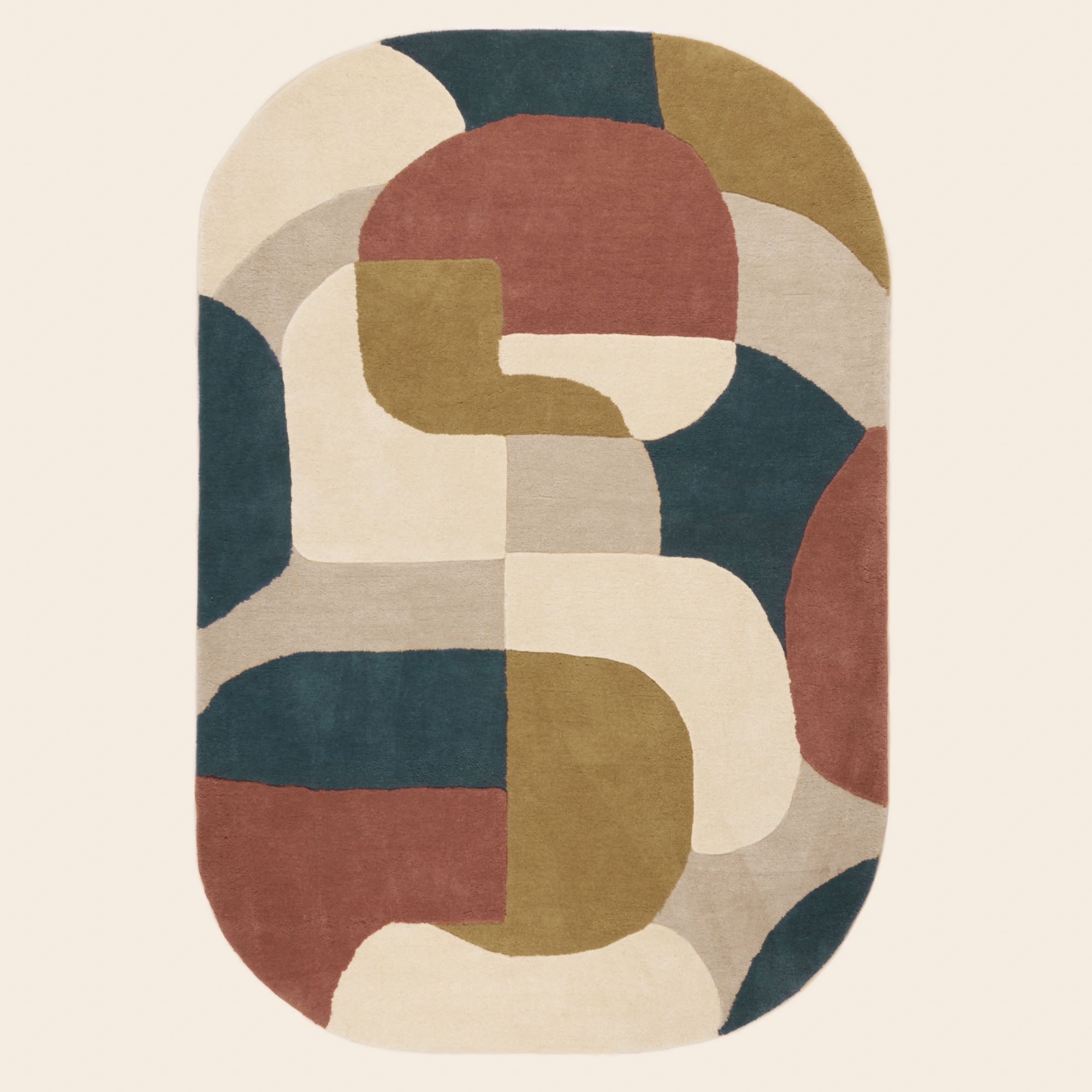 Tapis de sol ANDREÏ naturel et multicolore