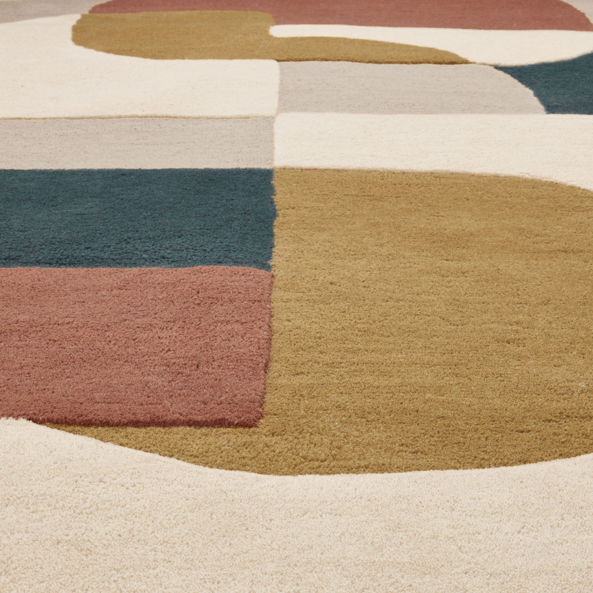 Tapis de sol ANDREÏ naturel et multicolore