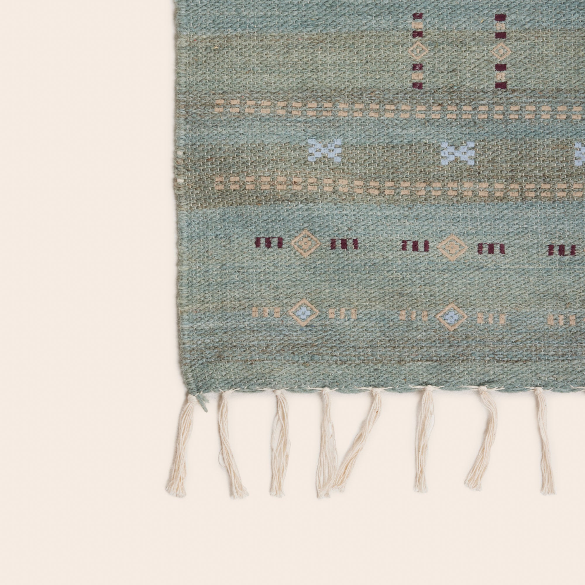 ARSALANE grün-graue Bodenmatte