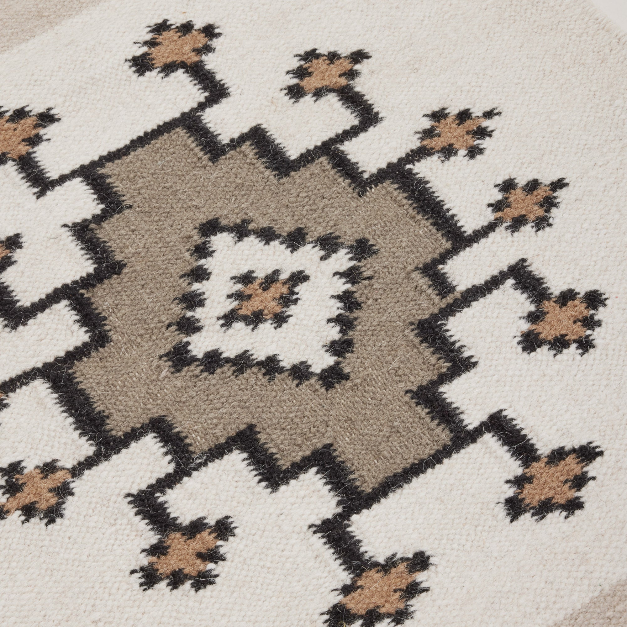 Tapis de sol BOUEKRI naturel et taupe