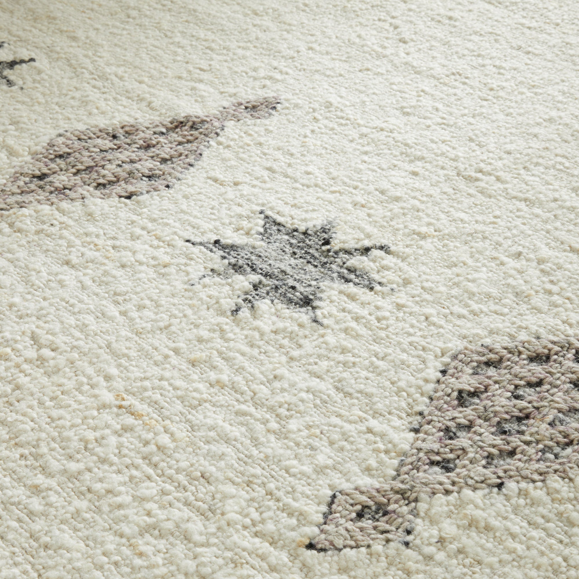 Tapis de sol FADI ivoire et gris