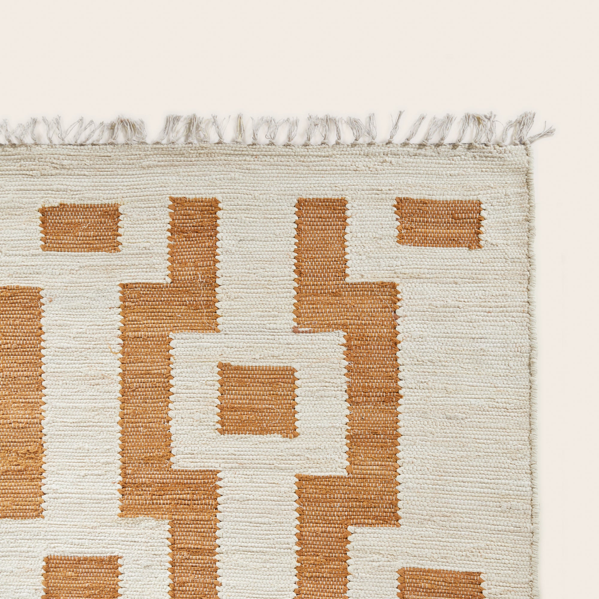 Tapis de sol IMANOL ivoire et caramel