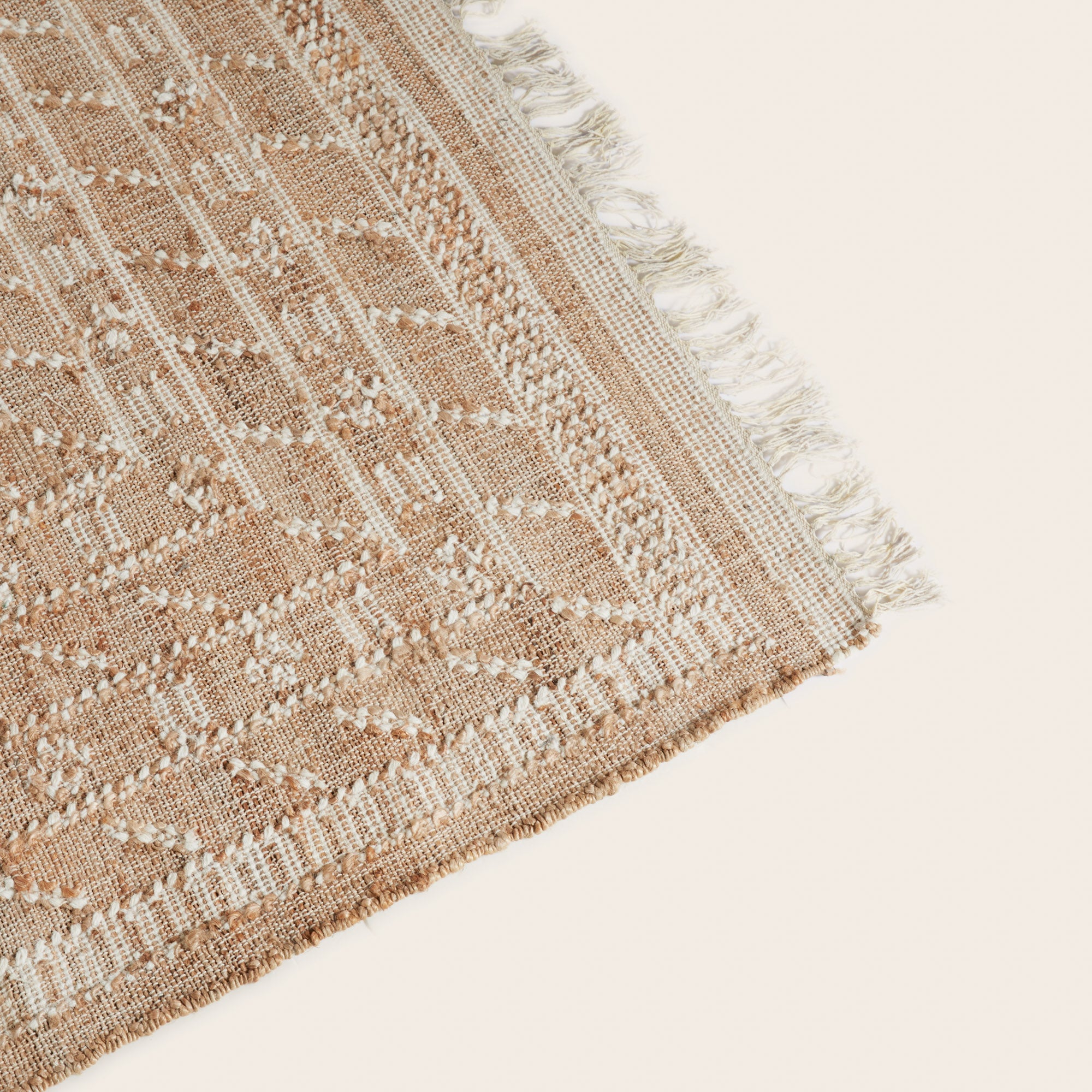 Tapis de sol PRISKA naturel et ivoire