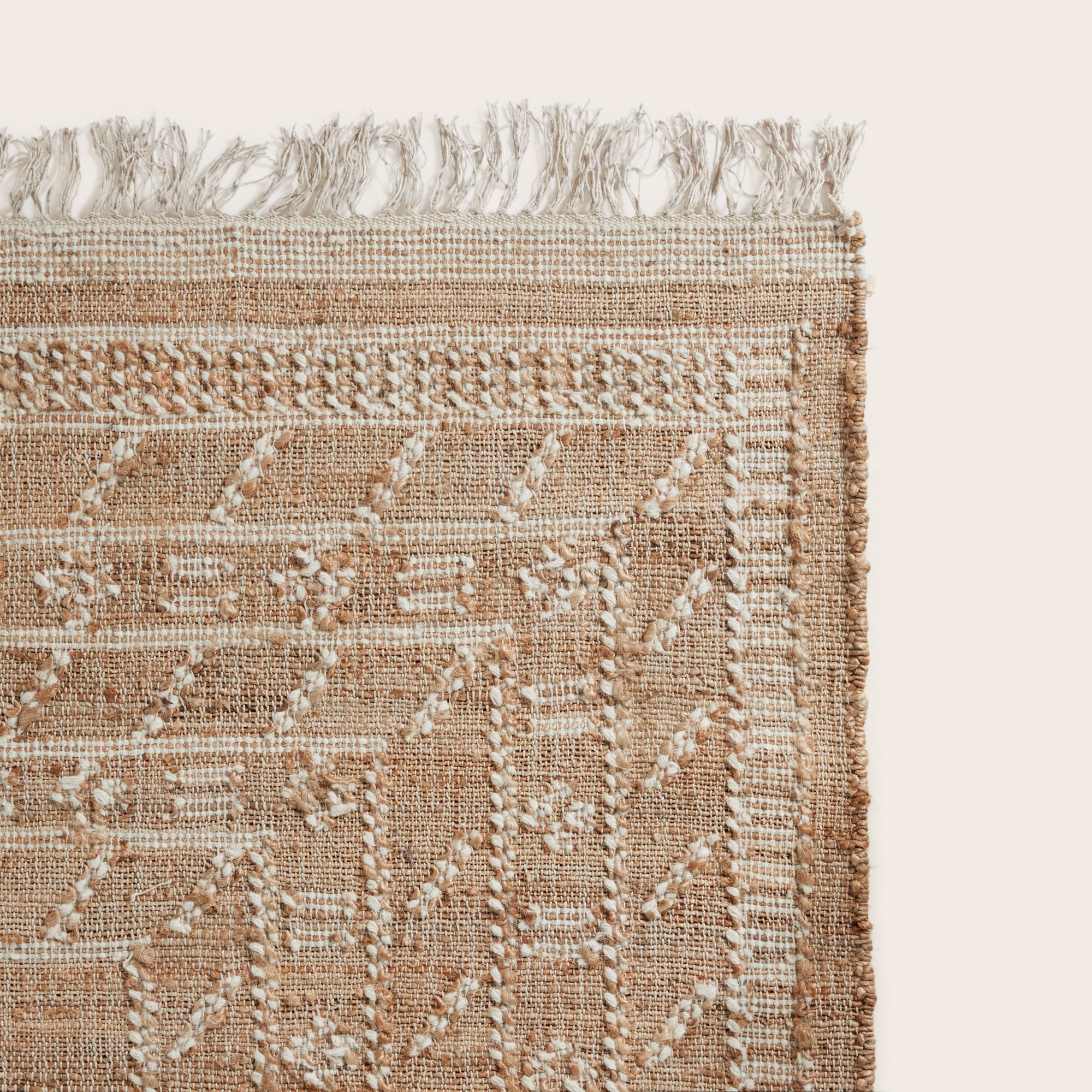 Tapis de sol PRISKA naturel et ivoire