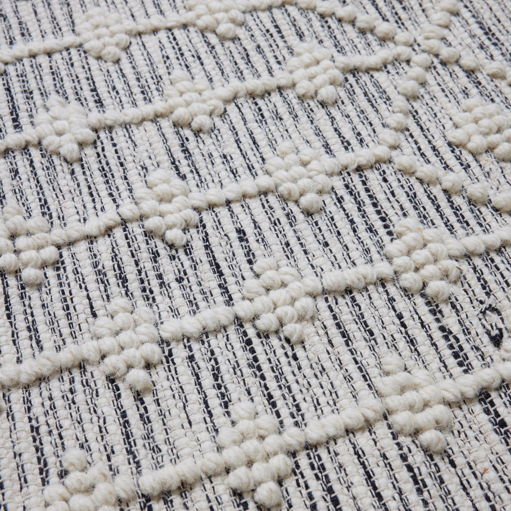 Tapis de sol SOLVIG ivoire et noir