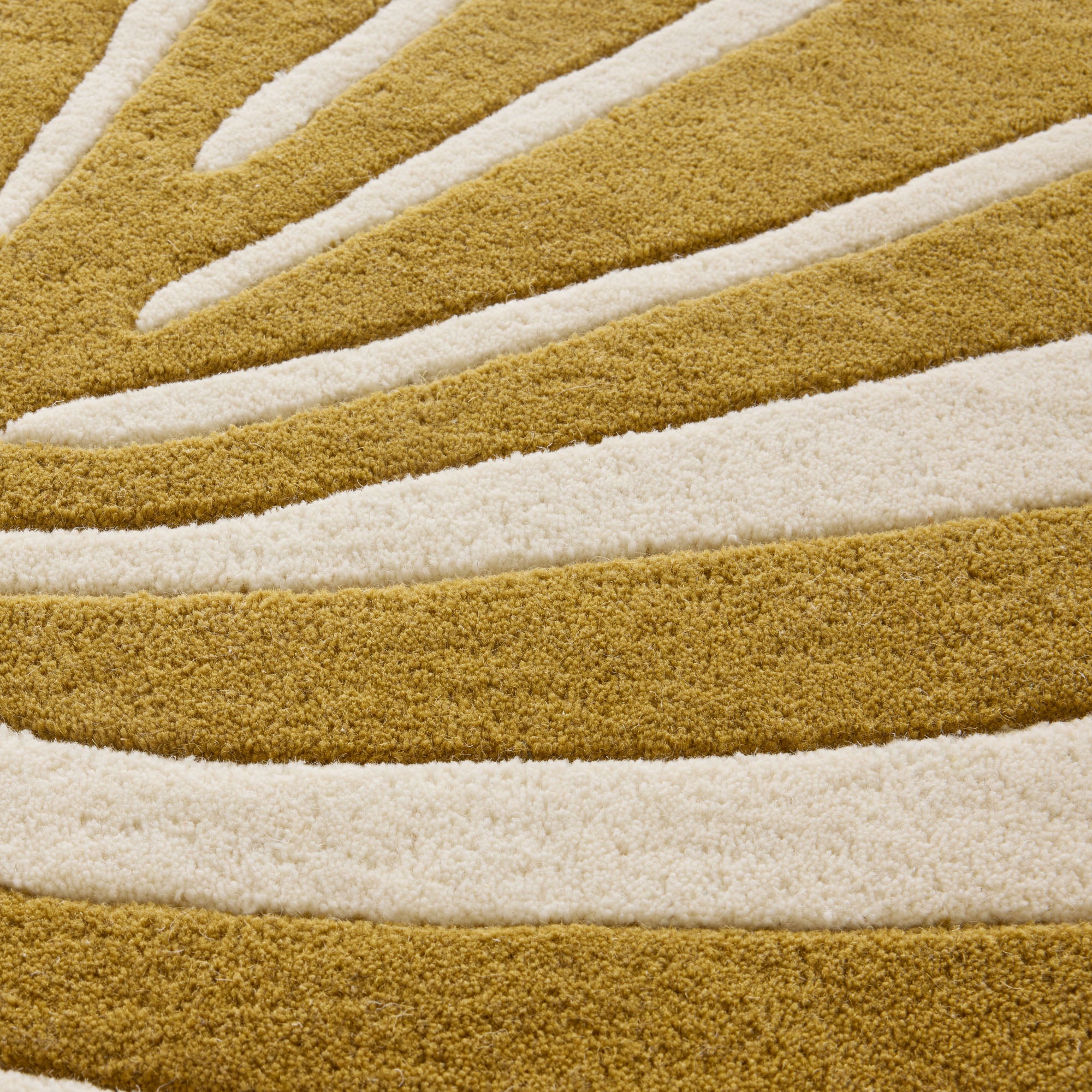 Tapis de sol TROPI ecru et moutarde
