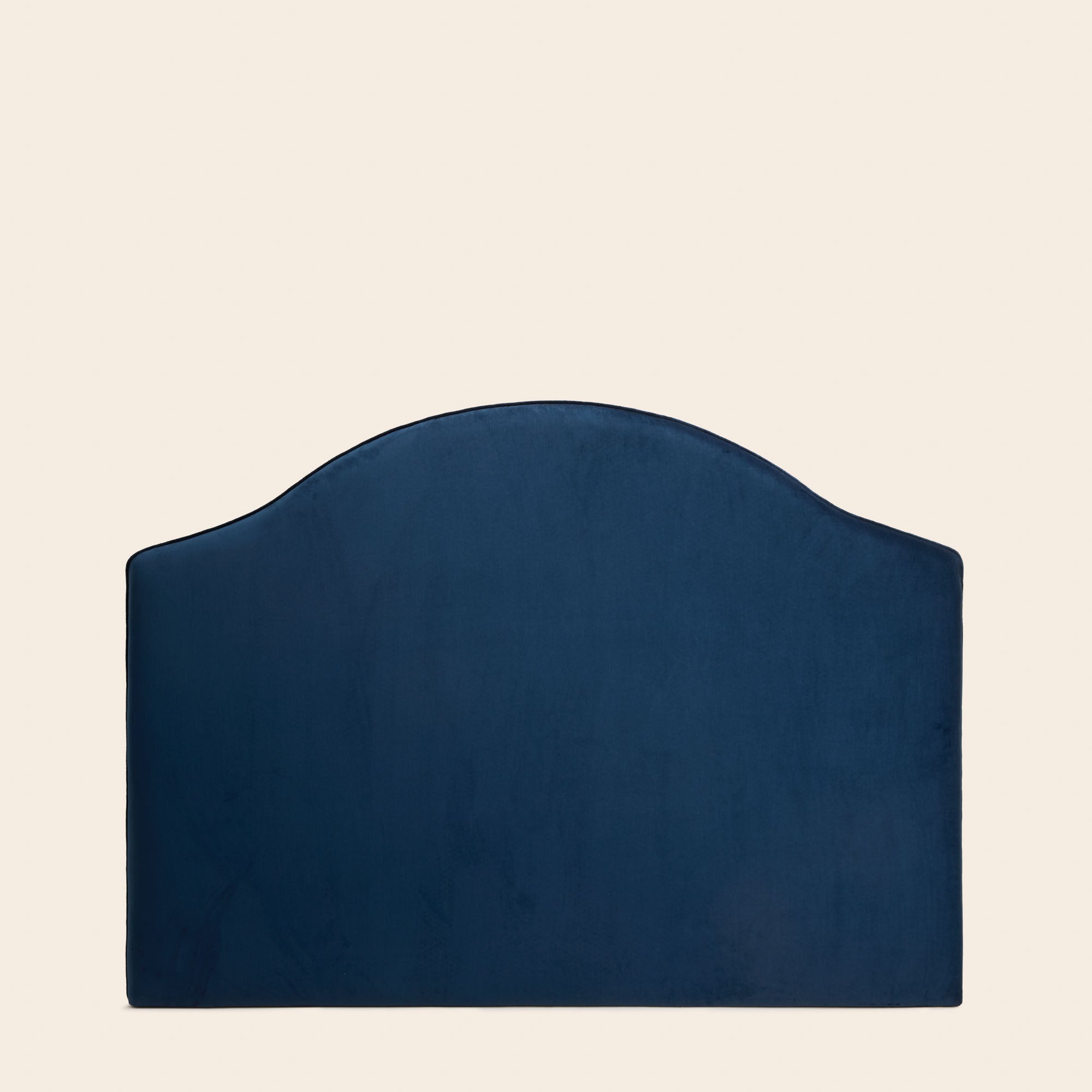 CEPHEE upholstered headboard in midnight blue velvet