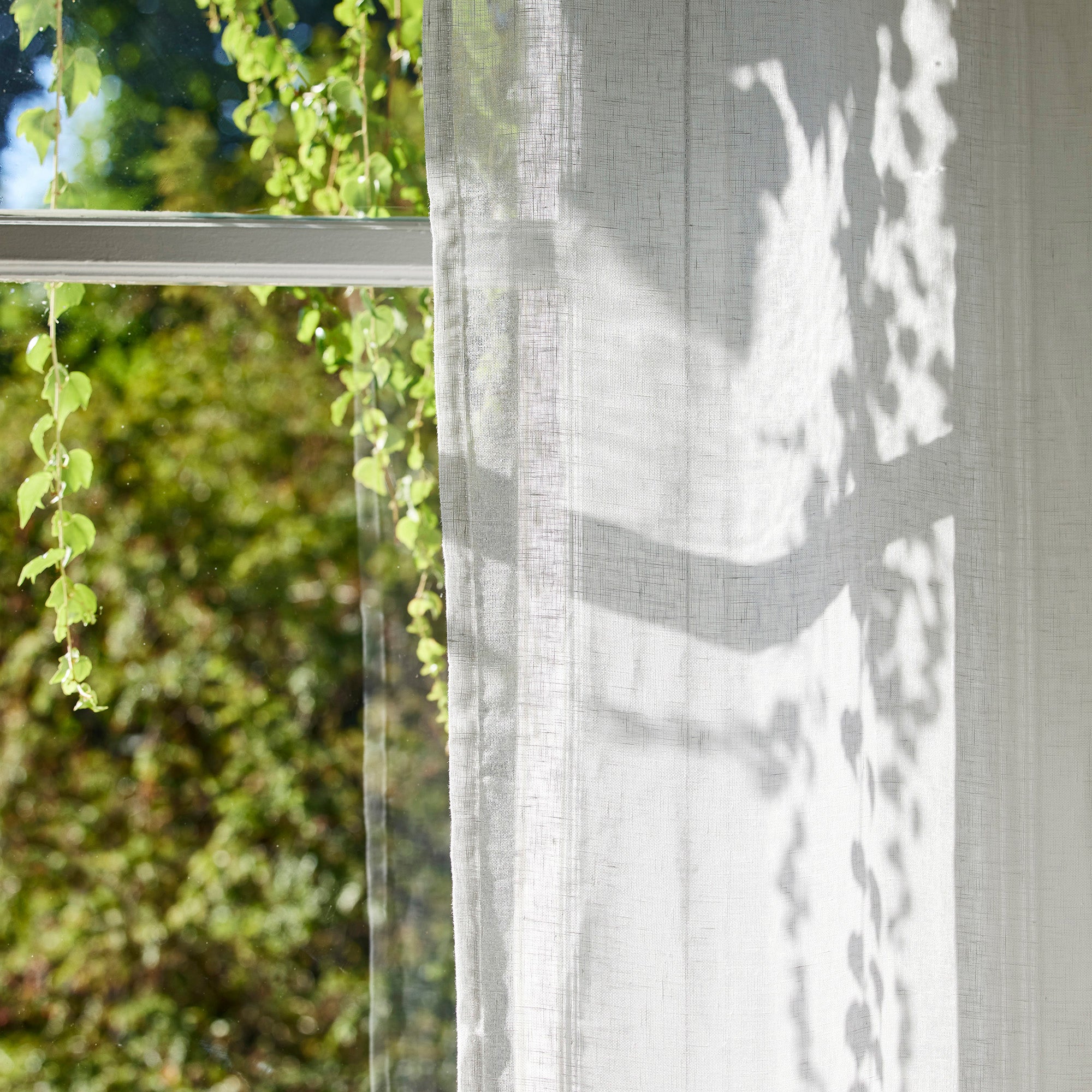Voilage à oeillets SHADOW blanc pur