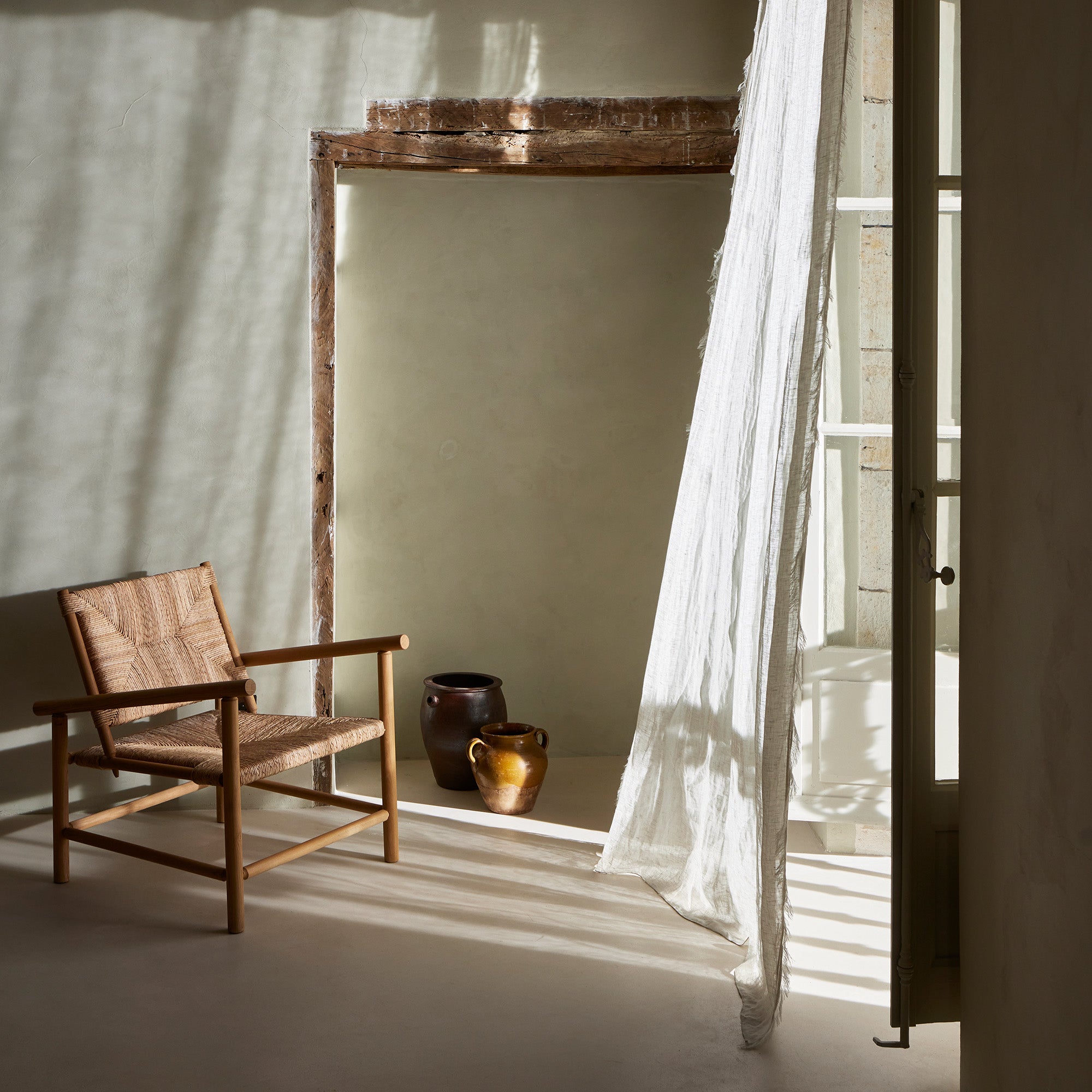 Voilage panneau IKARIA celeste