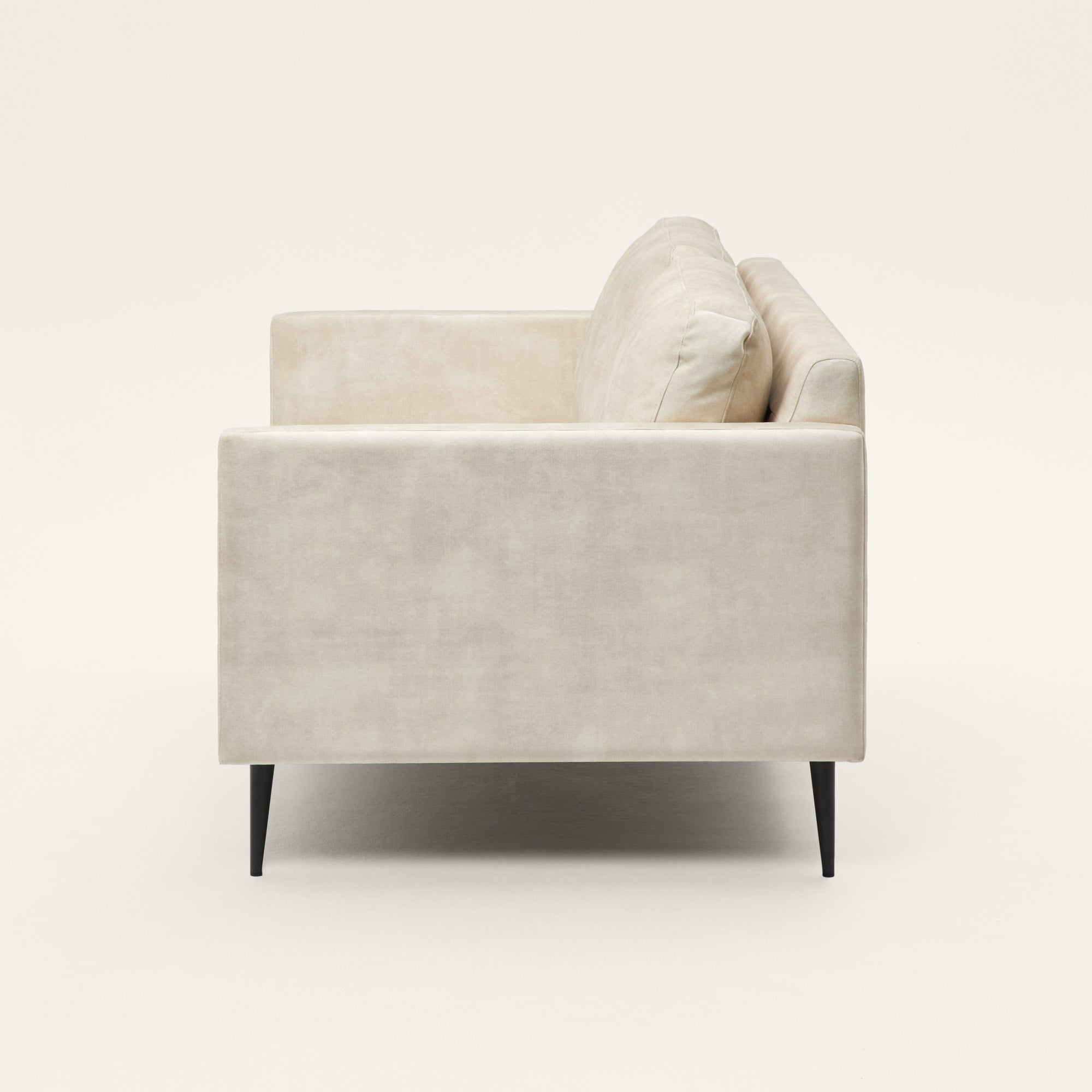 Canapé 2 places CESARE velours vintage calcaire