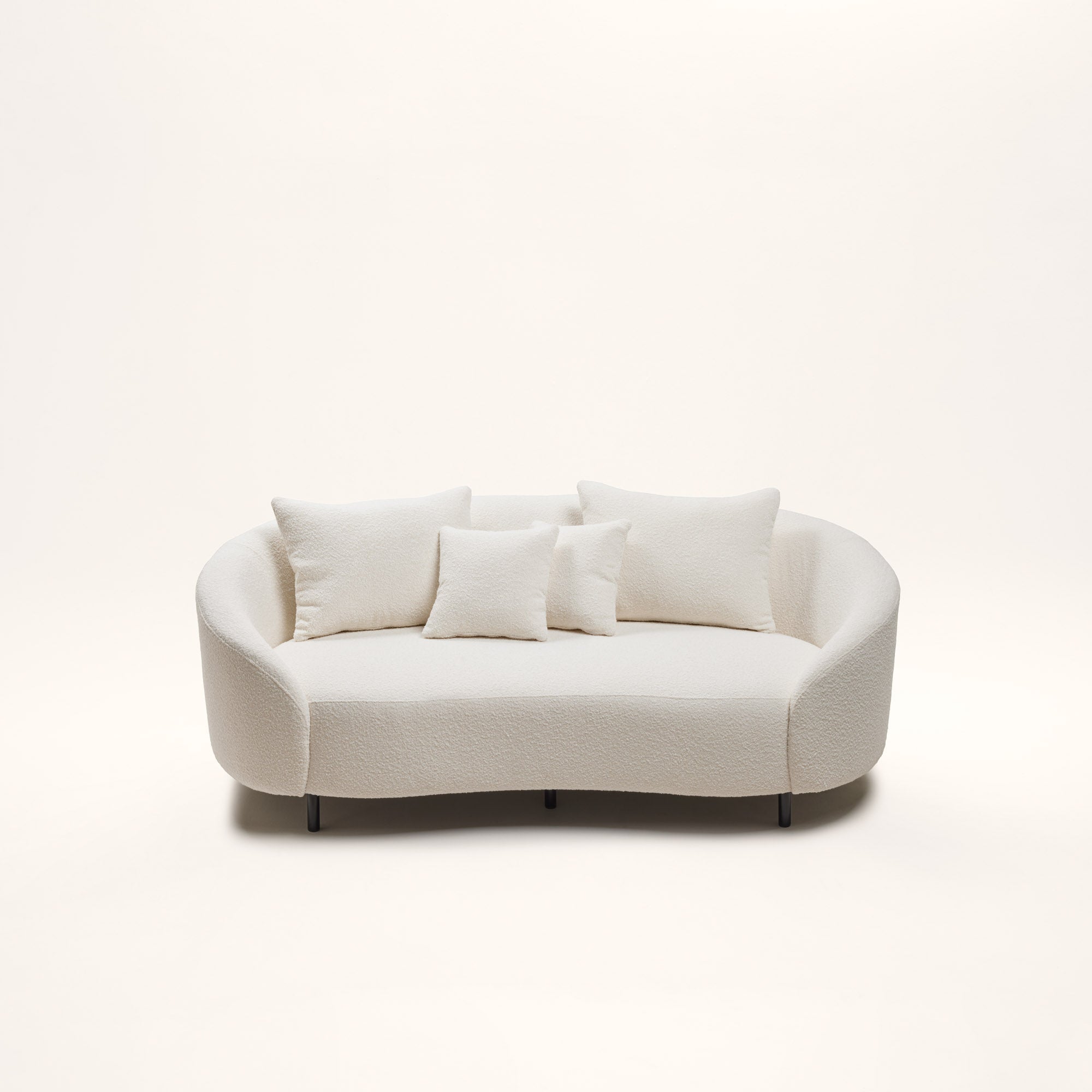 2-seater sofa JULIKA sym ecru curly