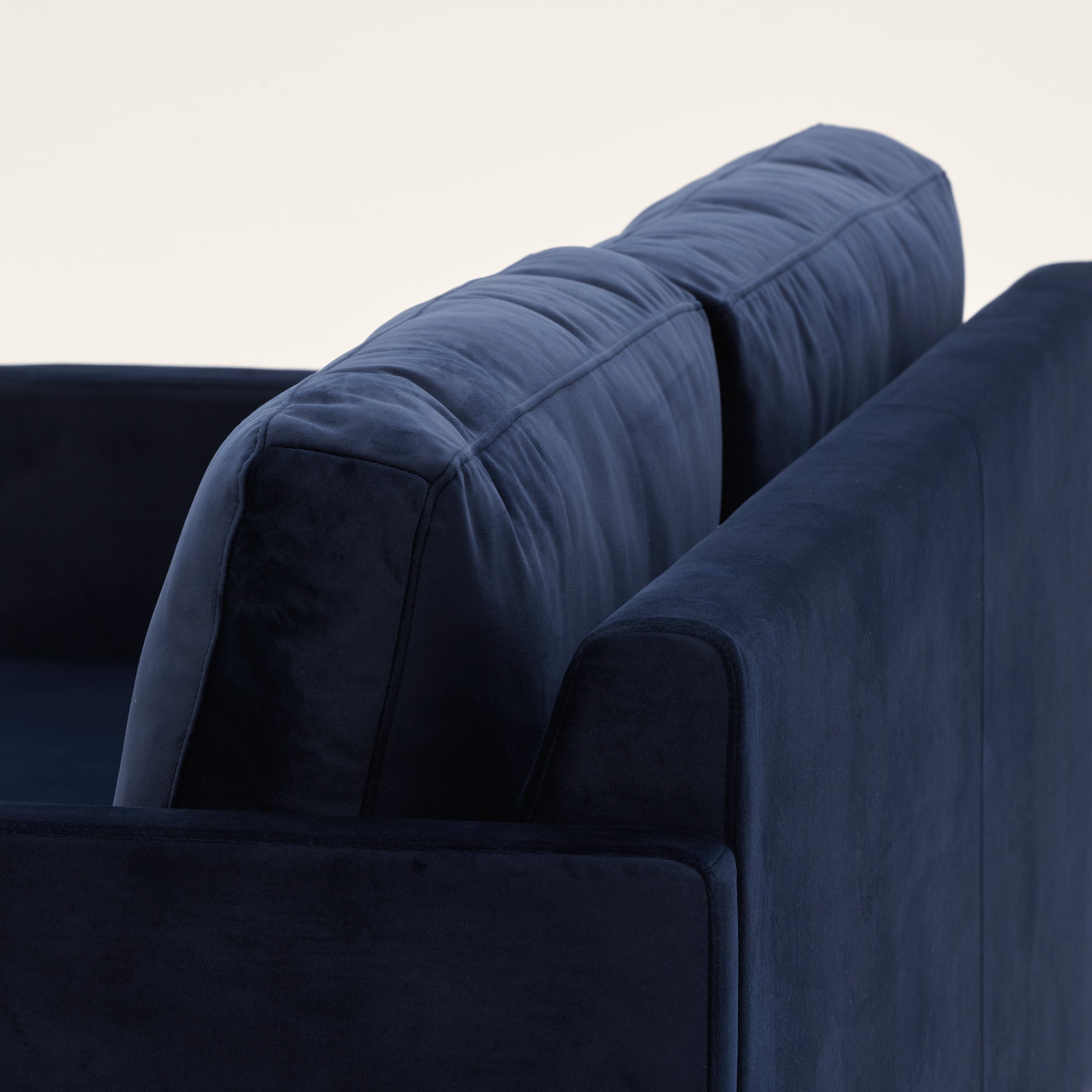 Canapé 3 places CESARE velours bleu nuit