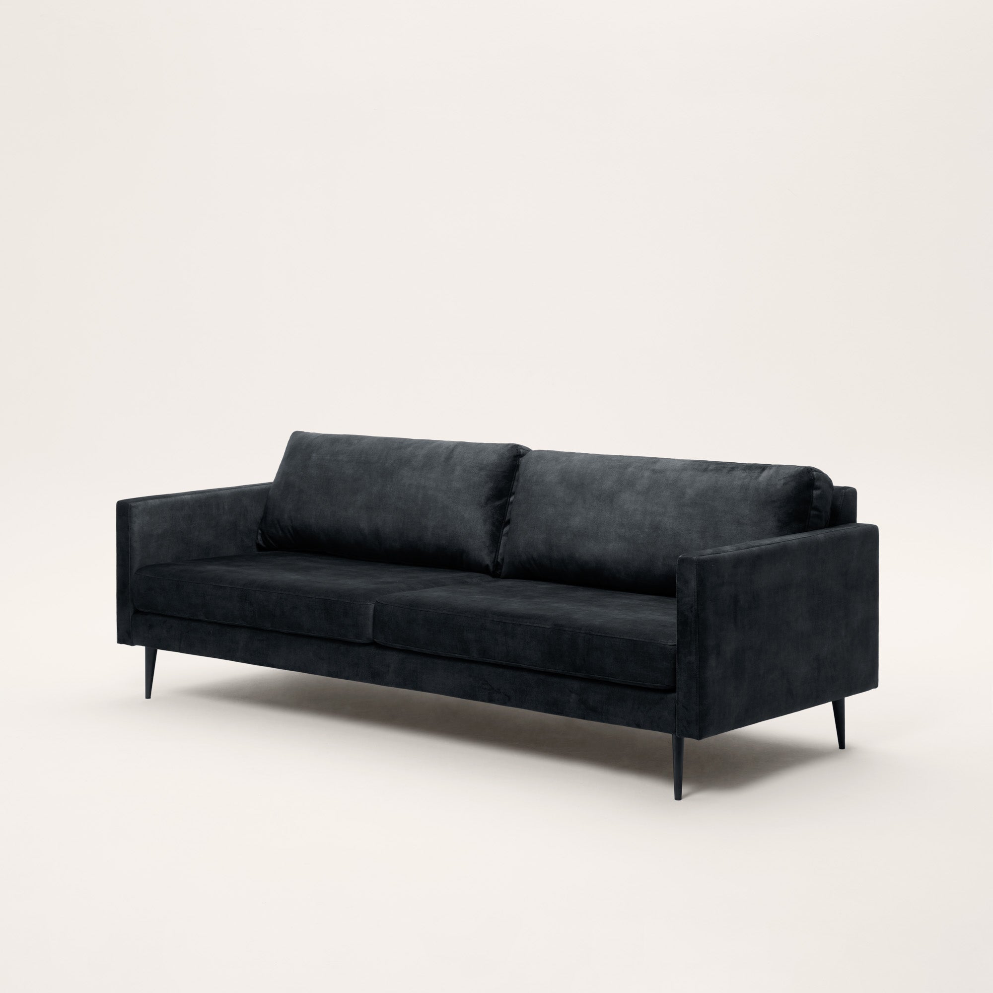 Canapé 3 places CESARE velours vintage graphite