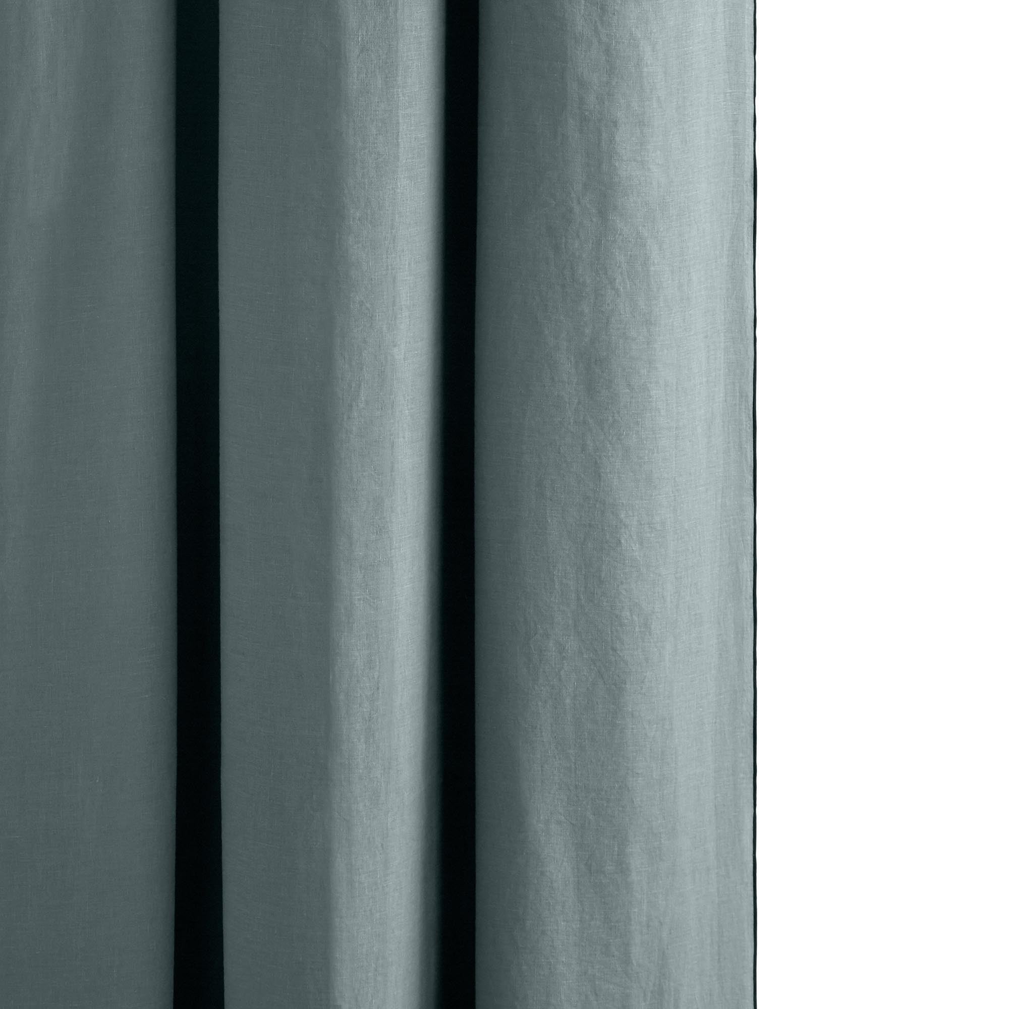 Echantillon CARLINA vert de gris et bourdon noir