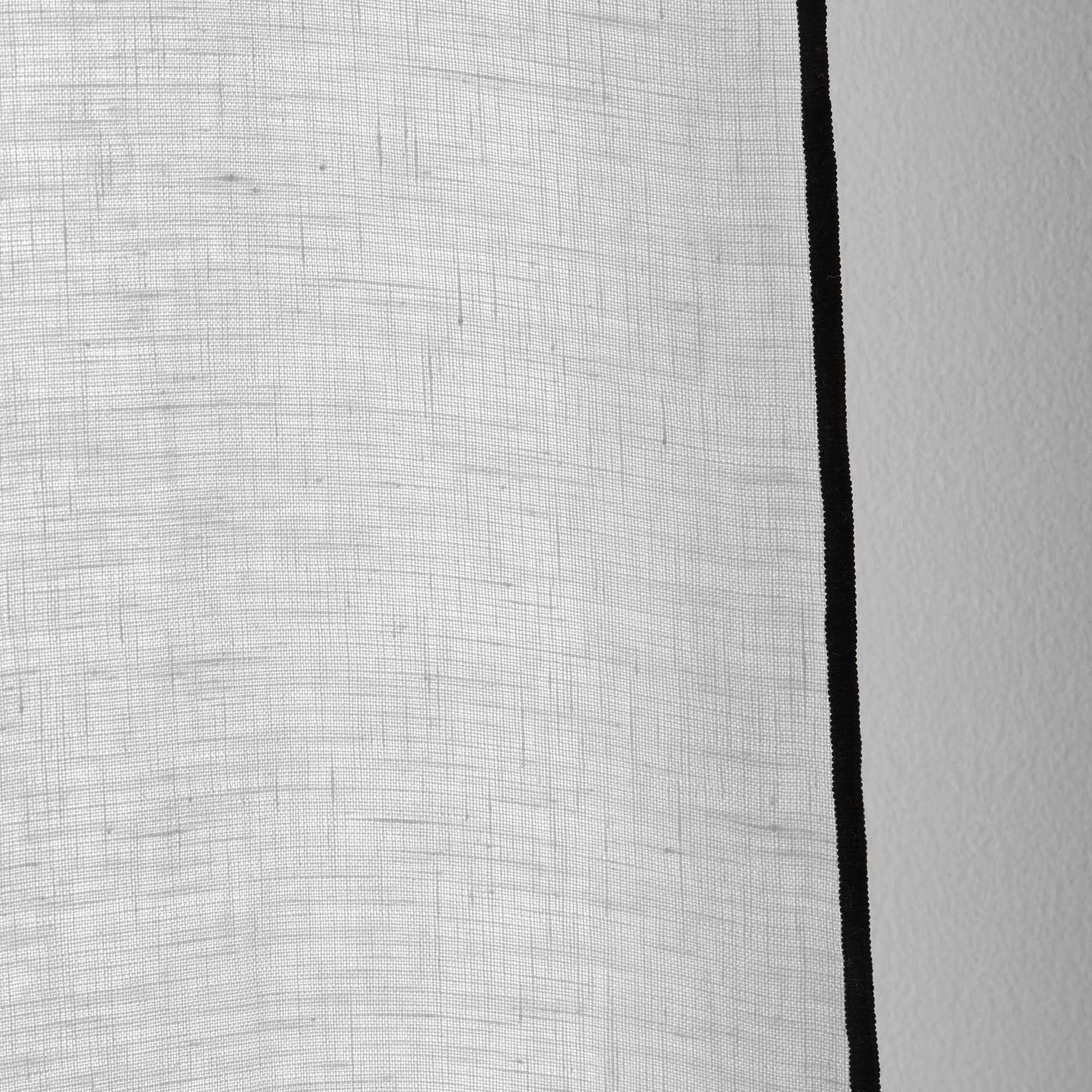 Echantillon CARLINA blanc pur et bourdon noir