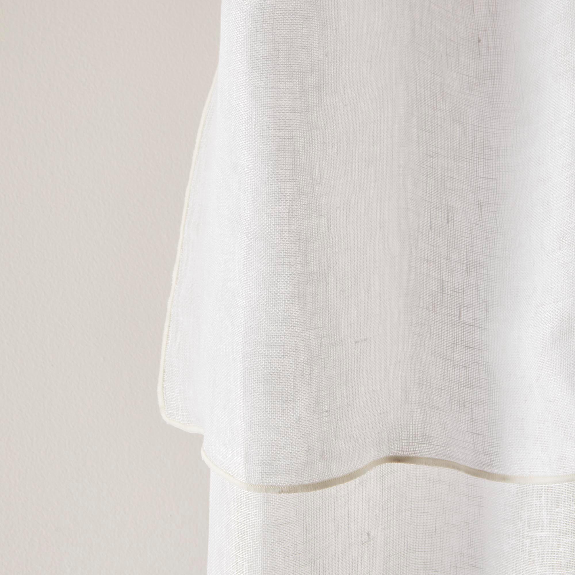 Echantillon SHADOW blanc pur et bourdon ivoire