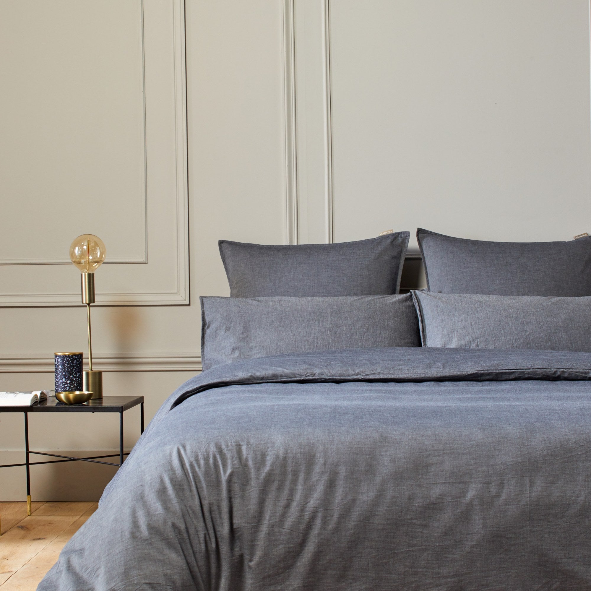 Housse de couette LIAM gris anthracite