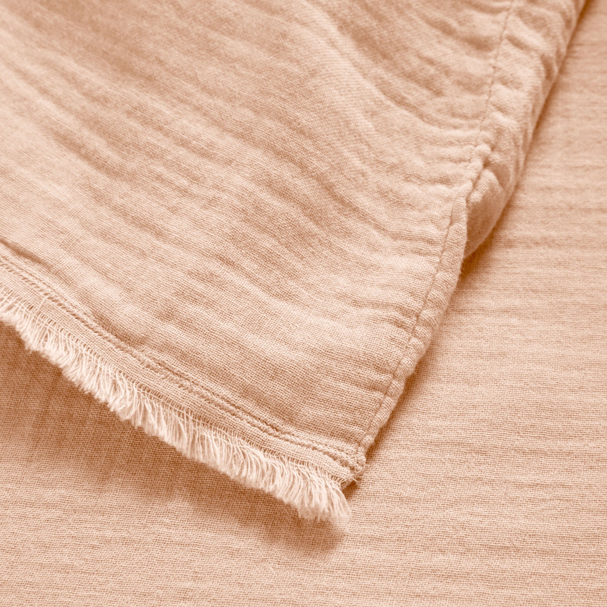 Housse de couette LOU pêche rosé