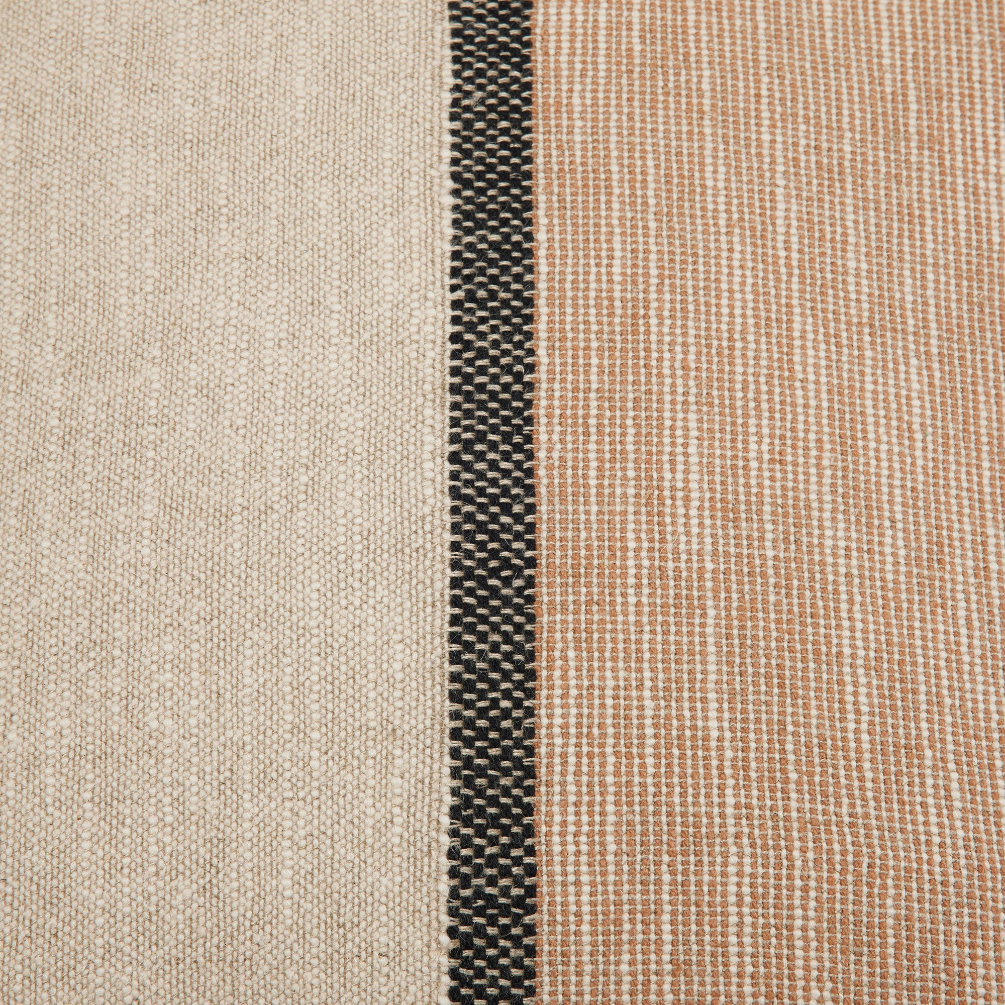 Housse de coussin HARI naturel et brun