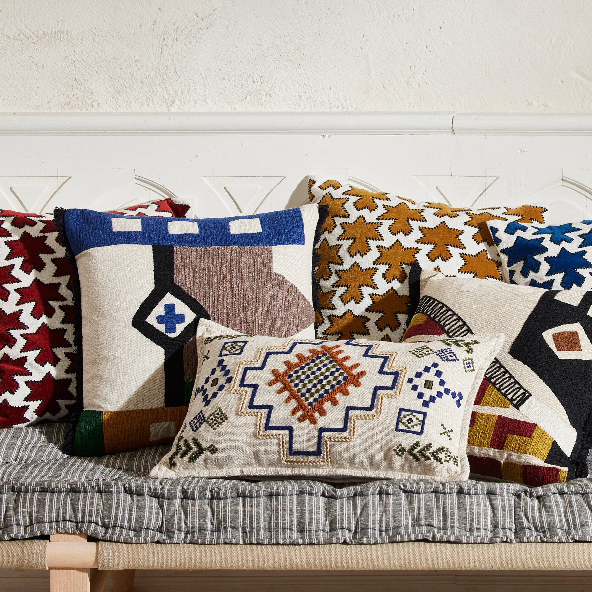 Housse de coussin KAKTUS jaune moutarde