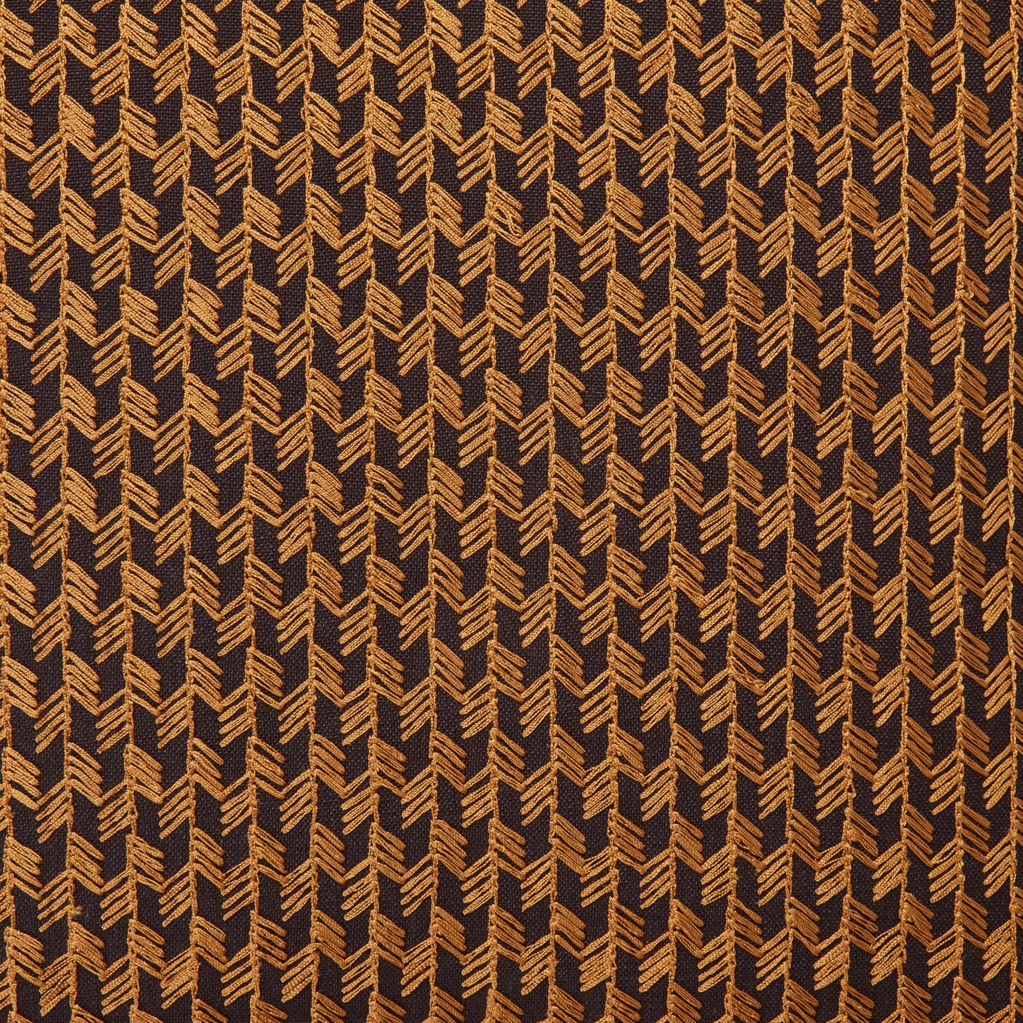 Housse de coussin OCTAVE noir et mordoré