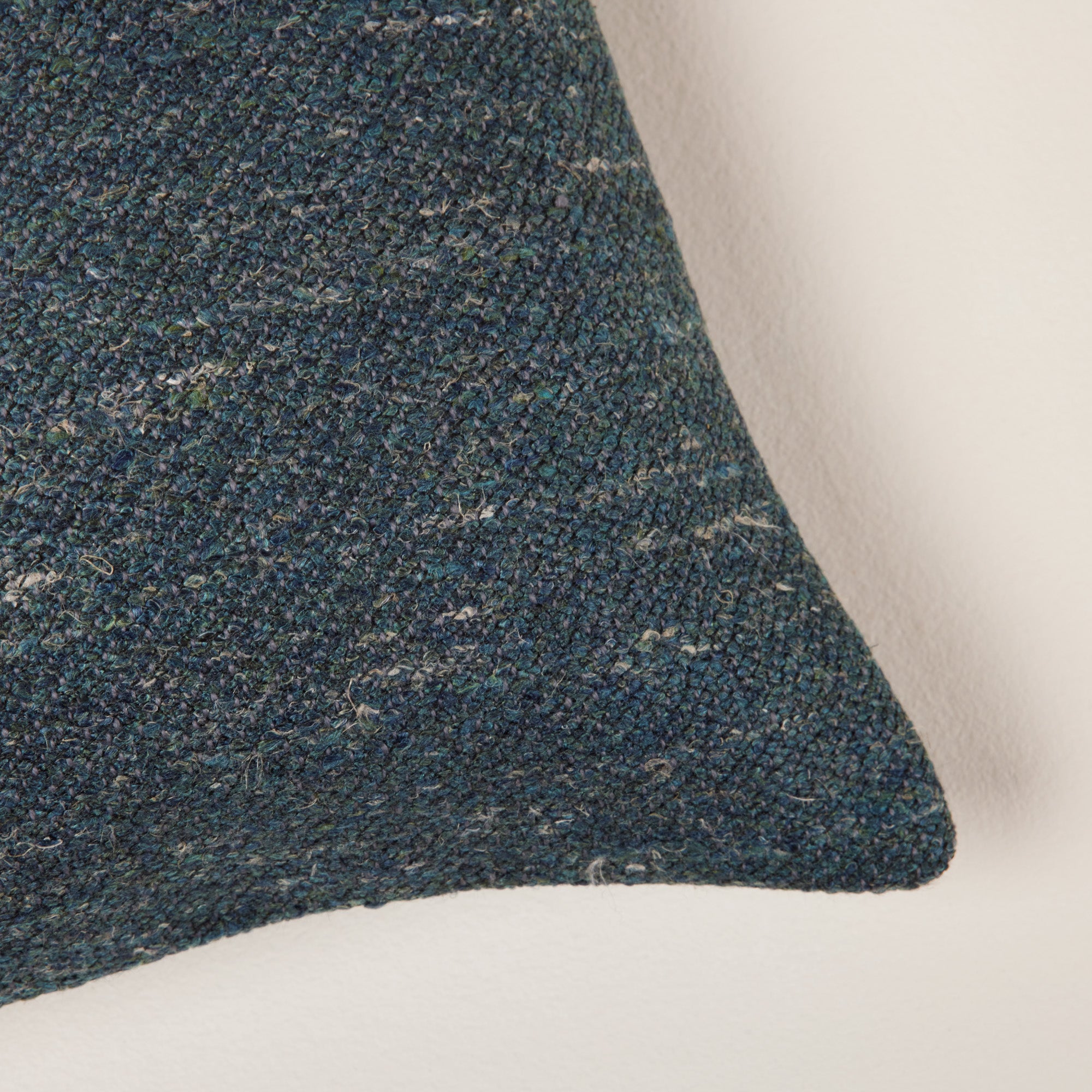 Housse de coussin ORSSO pétrole chiné