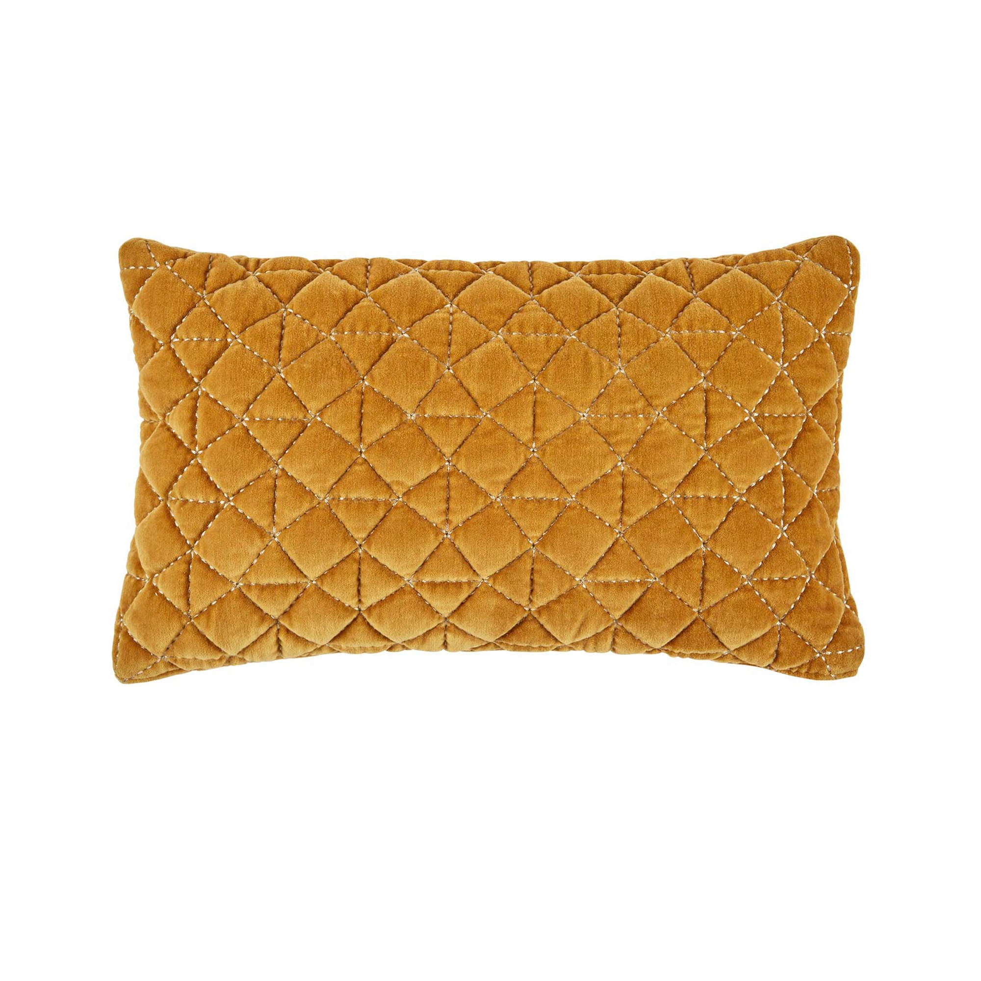 Housse de coussin TRISTAN jaune ocre